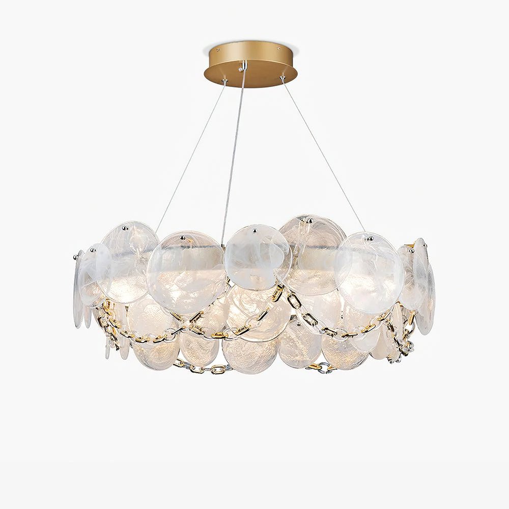 Elegant Cassia Chandelier - Modern Crystal Ceiling Light Fixture for Dining Room, Bedroom, or Living Room Decor