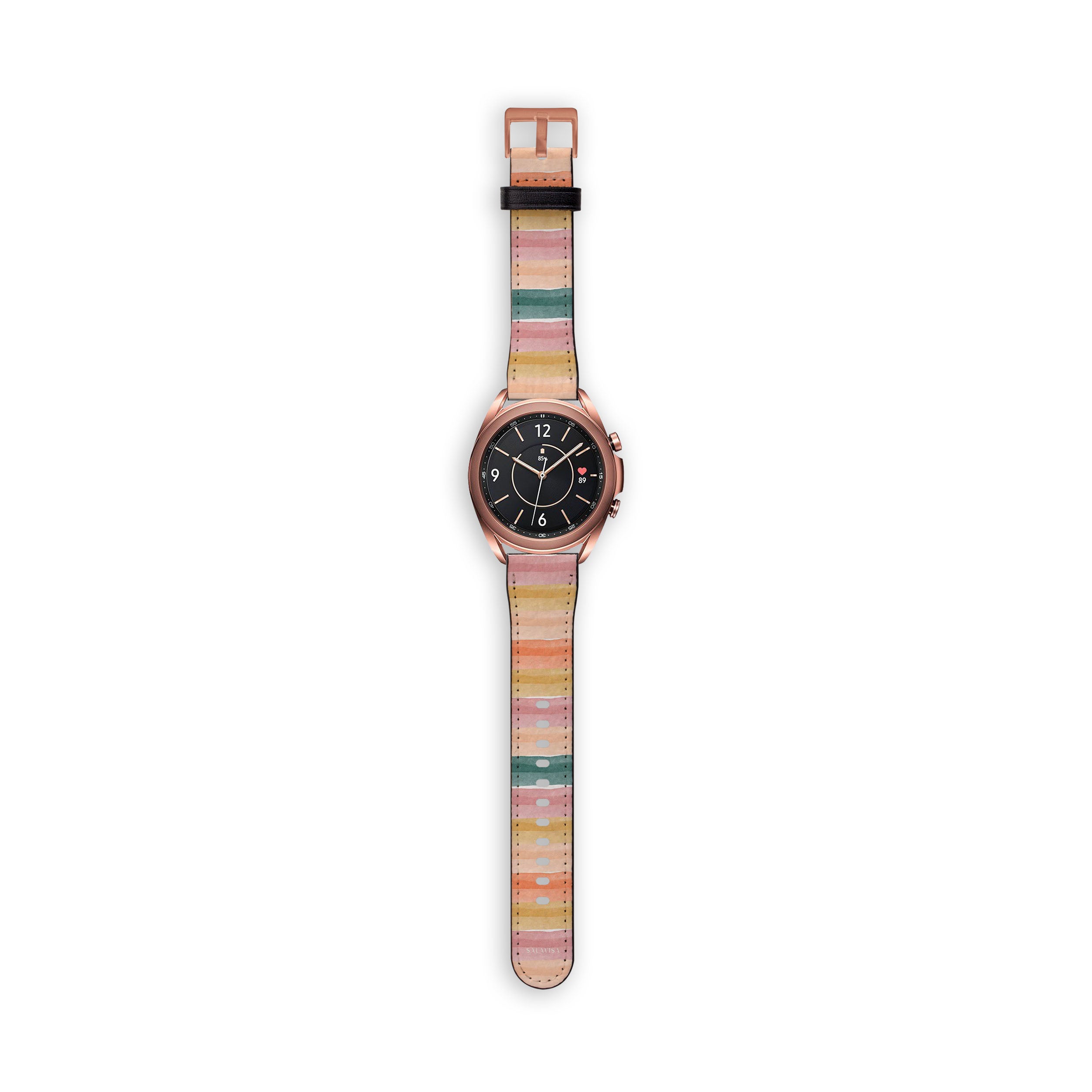 Stylish Layered Sunset Galaxy Watch Band - Durable & Comfortable Smartwatch Strap for Samsung Galaxy Watch - Perfect for Workouts, Running & Everyday Wear