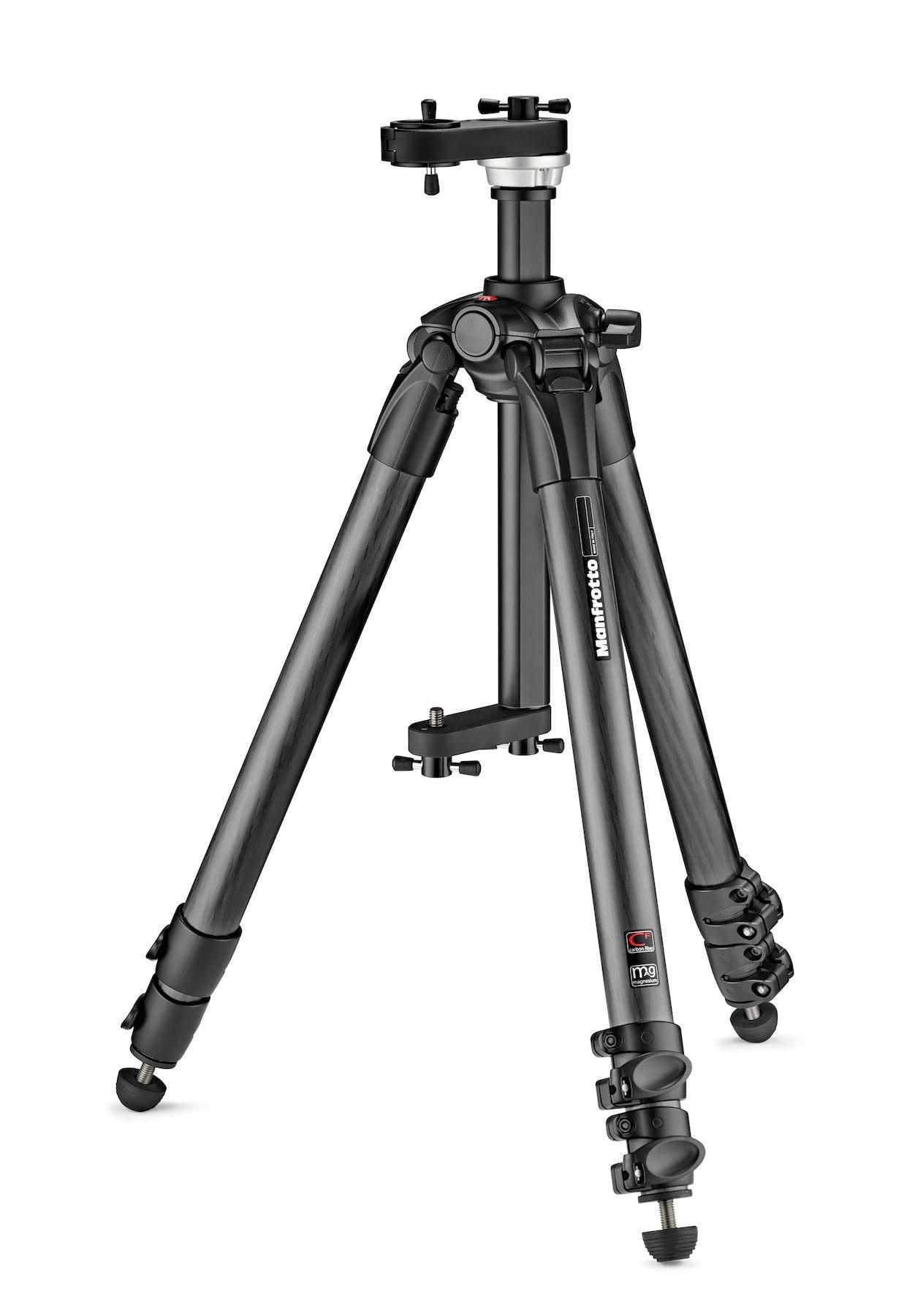 Manfrotto Carbon Fiber VR Tripod - Lightweight & Durable for Virtual Reality Photography & Filming | Perfect for 360° Videos, VR Content Creation & Live Streaming
