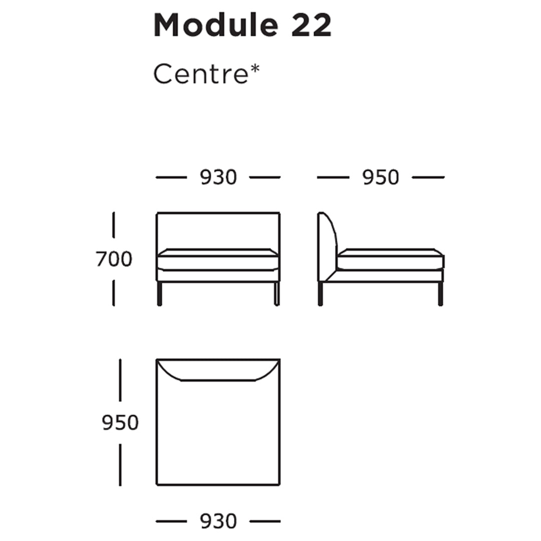 Modular Sofa Set - Blade Sofa with 17 & 23 Modules - Customizable Sectional Couch for Living Room, Lounge & Office Spaces