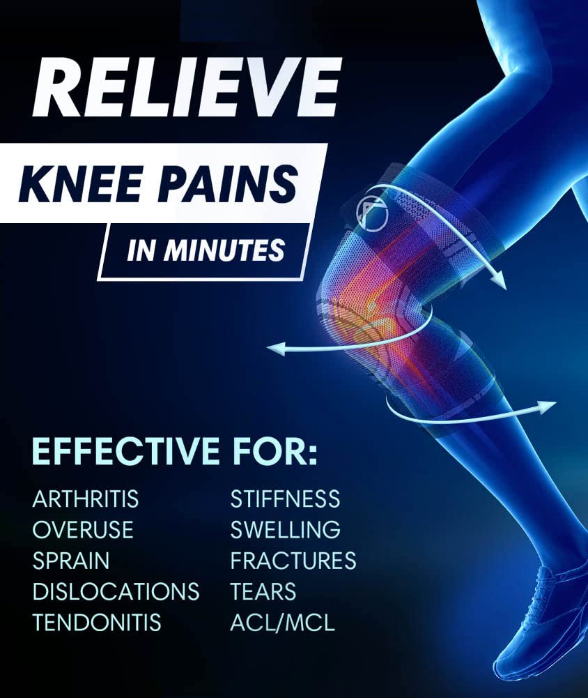 Best Knee Compression Sleeve for Women & Men - Breathable Knee Brace Support for Pain Relief, Arthritis, Running & Sports - Perfect for Workouts, Basketball & Daily Activities