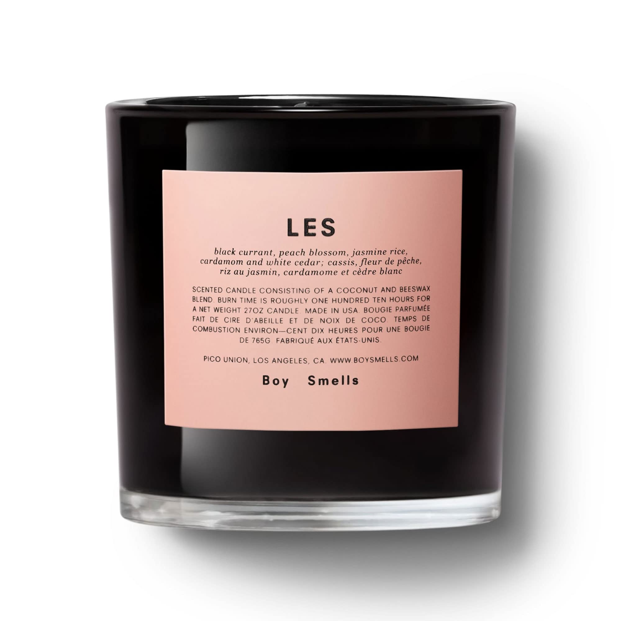 Boy Smells Les Scented Candle - Coconut Beeswax & Soy Blend Aromatherapy Candle for Men & Women | 27oz Jar, 110-Hour Burn Time | Perfect for Home Relaxation, Meditation & Romantic Ambiance
