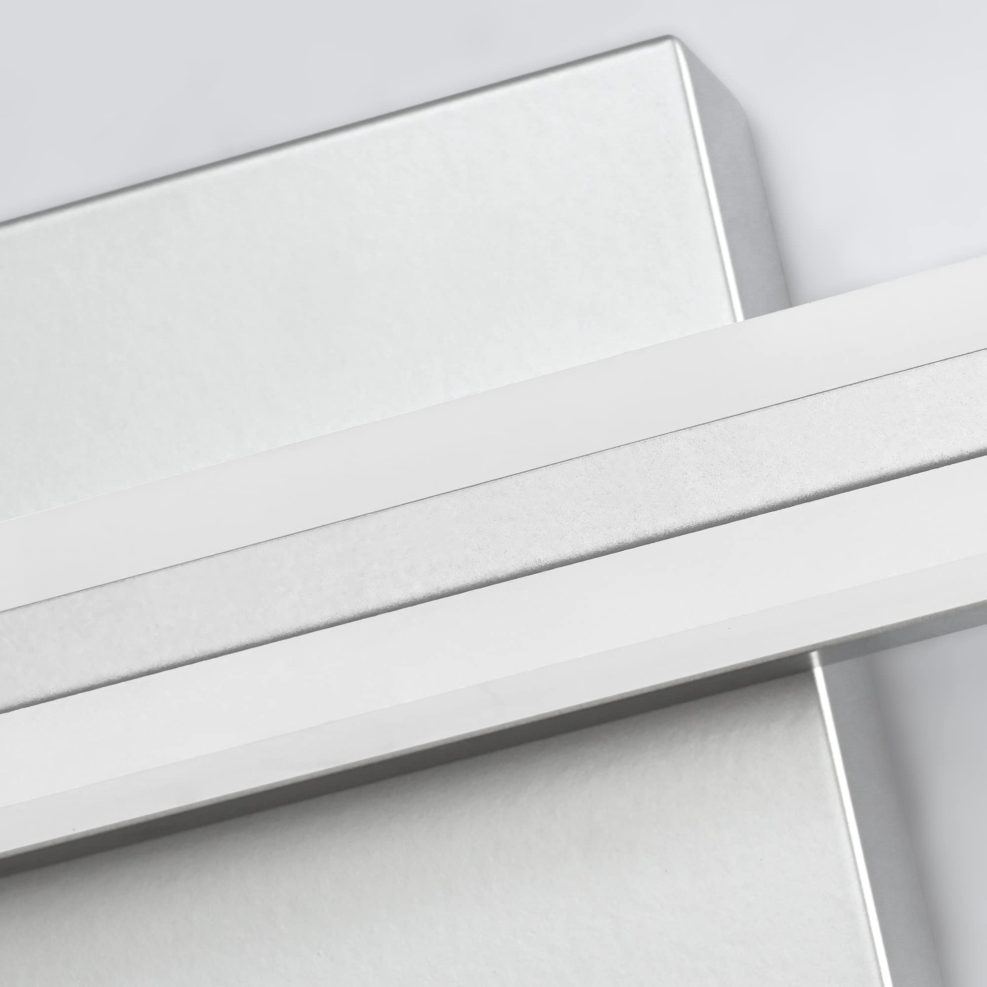 Modern 48 Inch Dimmable LED Bathroom Vanity Light Fixture - Silver Finish Over Mirror Lighting for Bathroom Makeup & Grooming - Perfect for Home Spa, Hotel, and Salon Vanity Areas