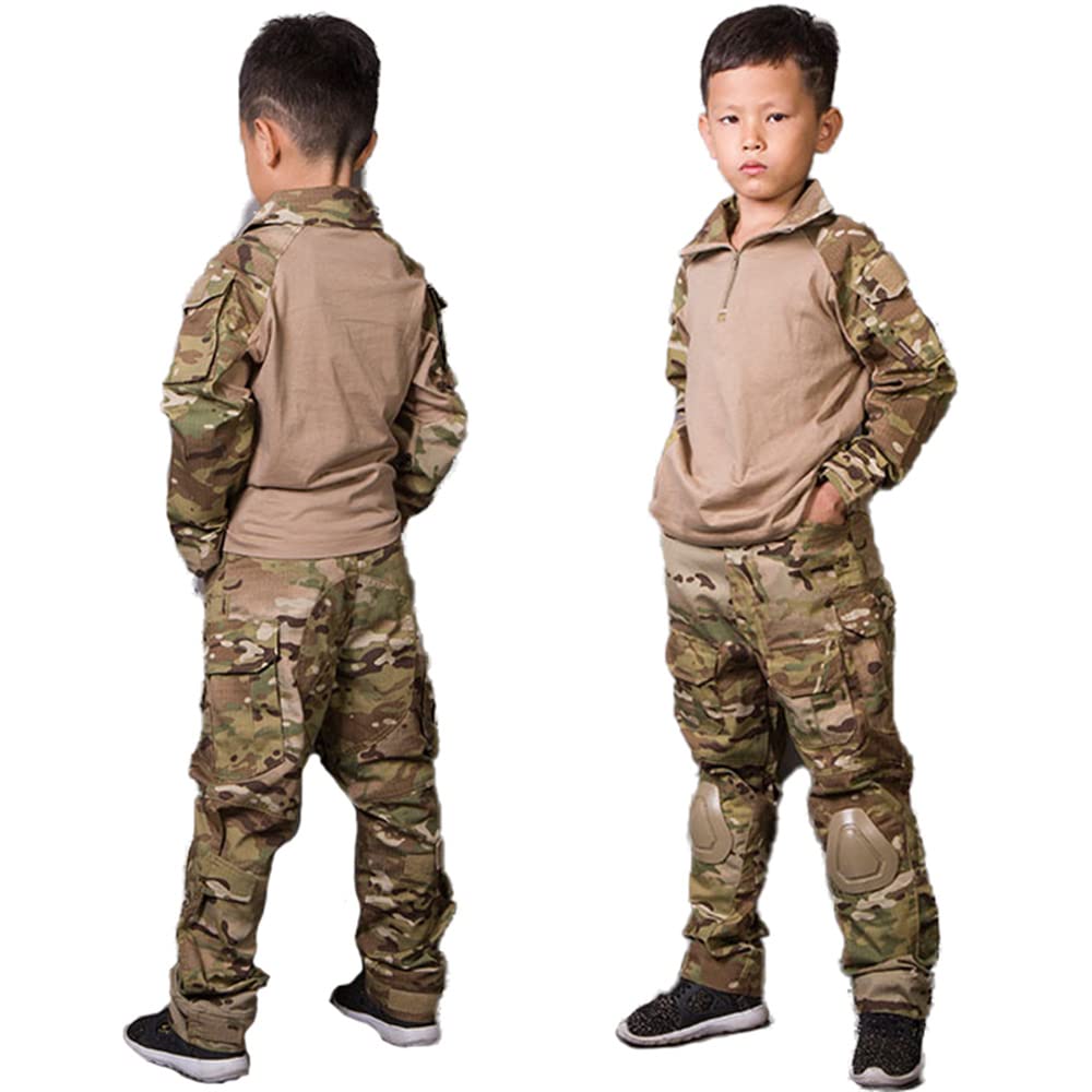 Emersongear G3 Kids Tactical Combat Suit - Durable Military Uniform for Boys & Girls - Perfect for Airsoft, Halloween Costume, Outdoor Adventure & Role Play