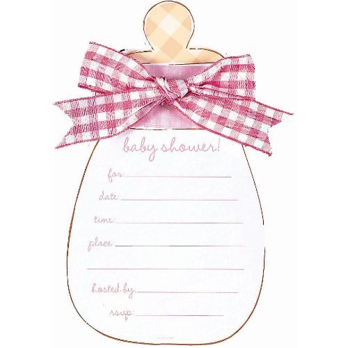 Pink Baby Bottle Jumbo Size - BPA Free Plastic Feeding Bottle for Newborns & Infants - Perfect for Baby Showers, Birthday Parties & Nursery Decor