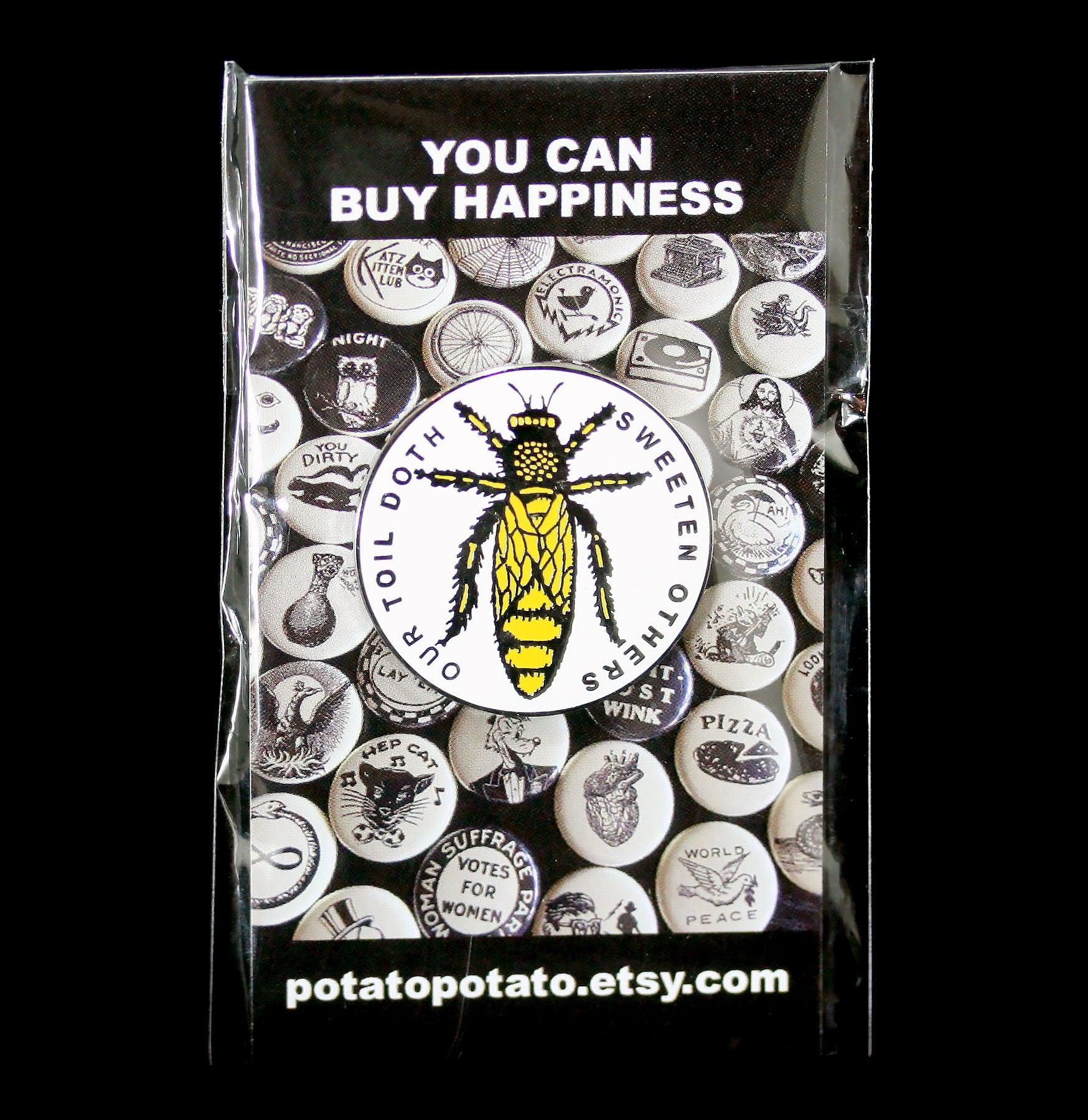 Our Labor Sweetens Others Lives - Inspirational Quote Pin for Encouragement & Motivation - Perfect for Gifts, Office Decor, and Daily Inspiration