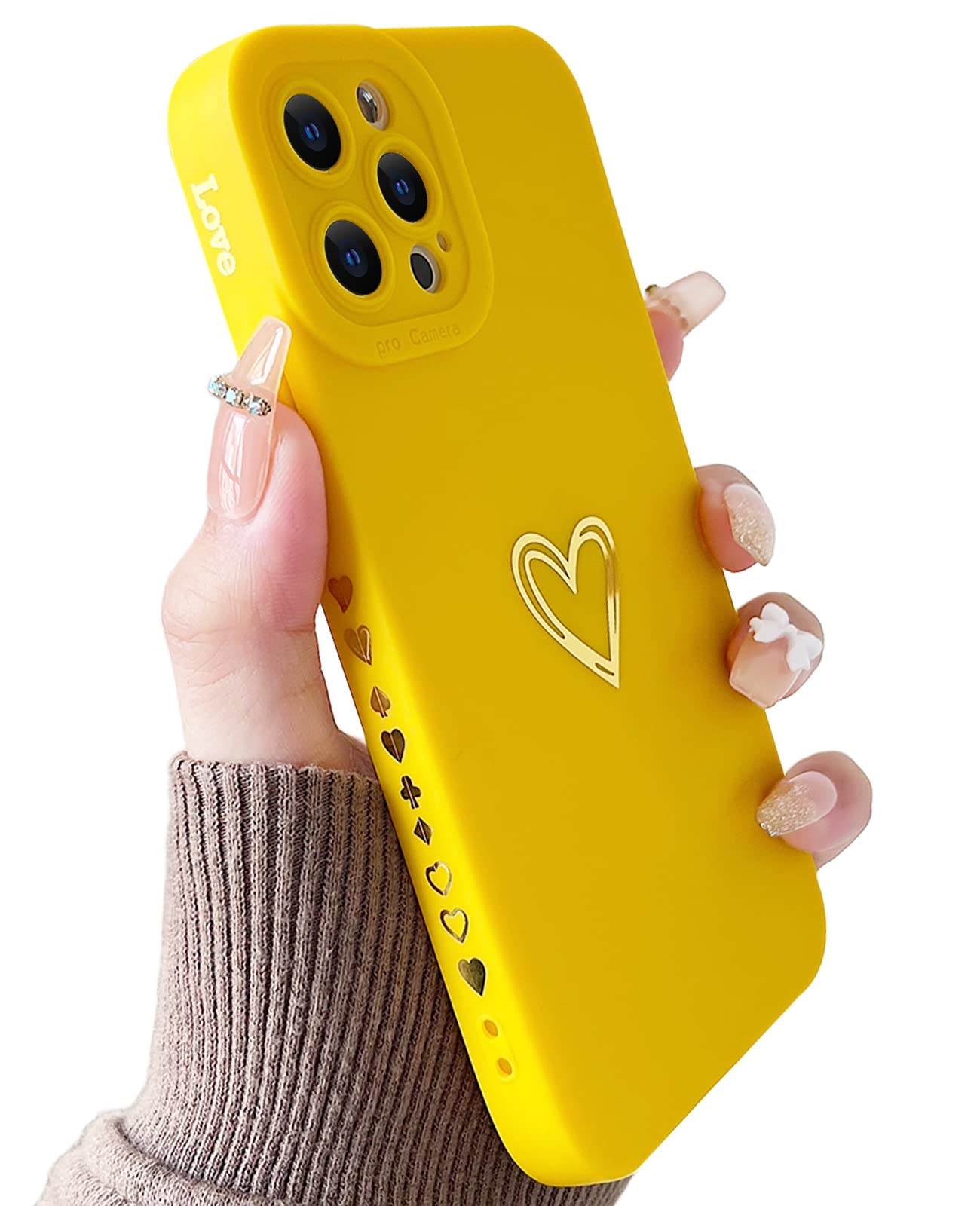 Premium Luxury Heart iPhone 12 Pro Max Case 6.7