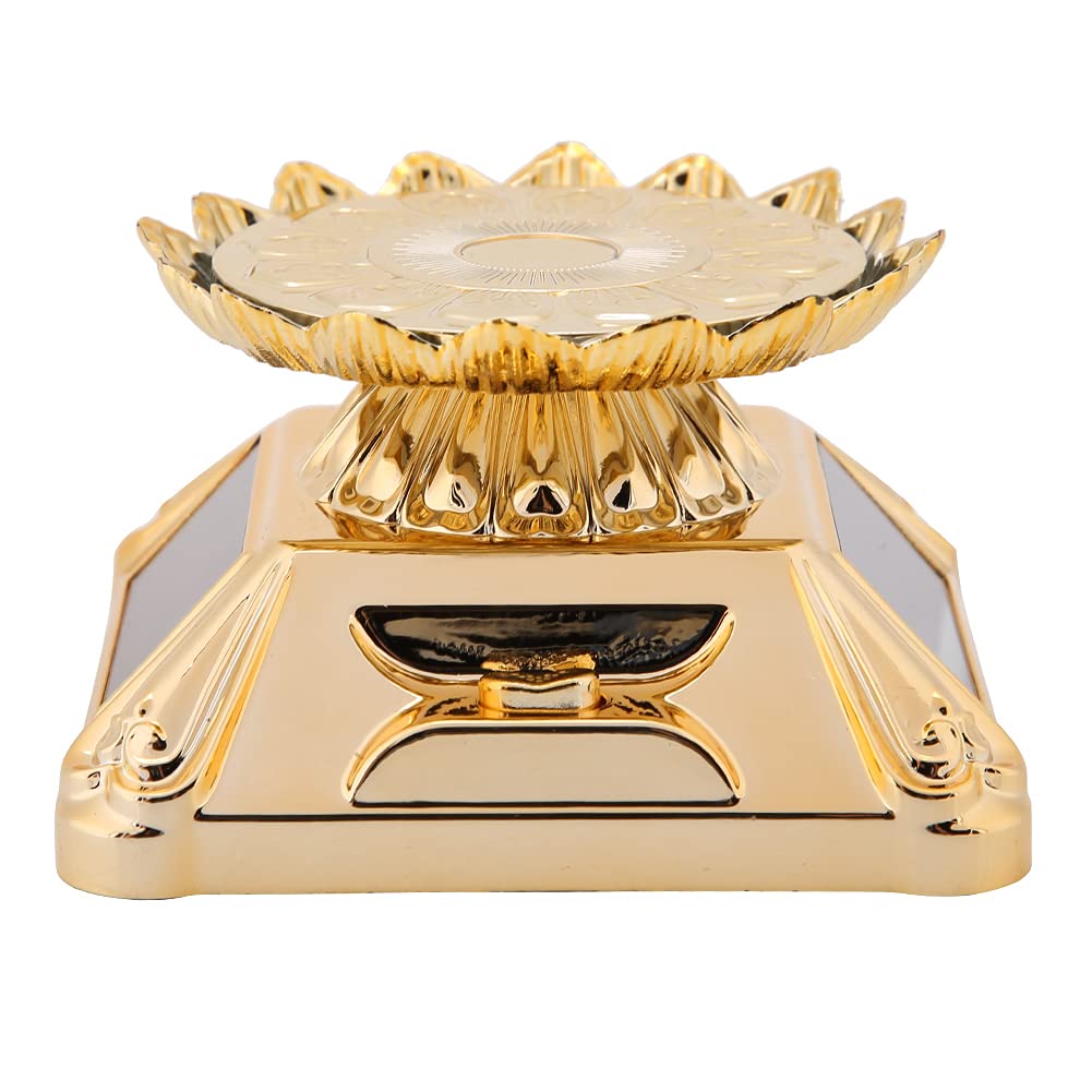 CHICIRIS Solar-Powered Rotating Jewelry Display Stand - Gold Jewelry Showcase for Rings, Watches, MP4 & Mobile Phones | Perfect for Store Displays, Trade Shows & Retail Counters