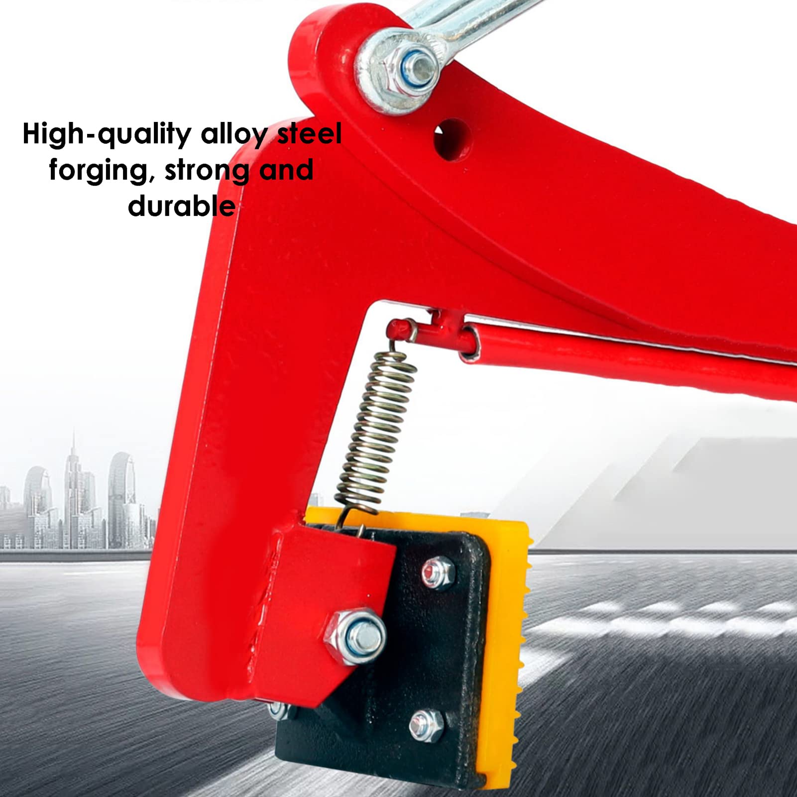 Heavy Duty Stone Lifting Clamps - 12 Inch Steel Plate Clamps with Chain for Vertical Lifting - Secure Slate & Stone Transport - Perfect for Construction, Masonry, and Landscape Projects
