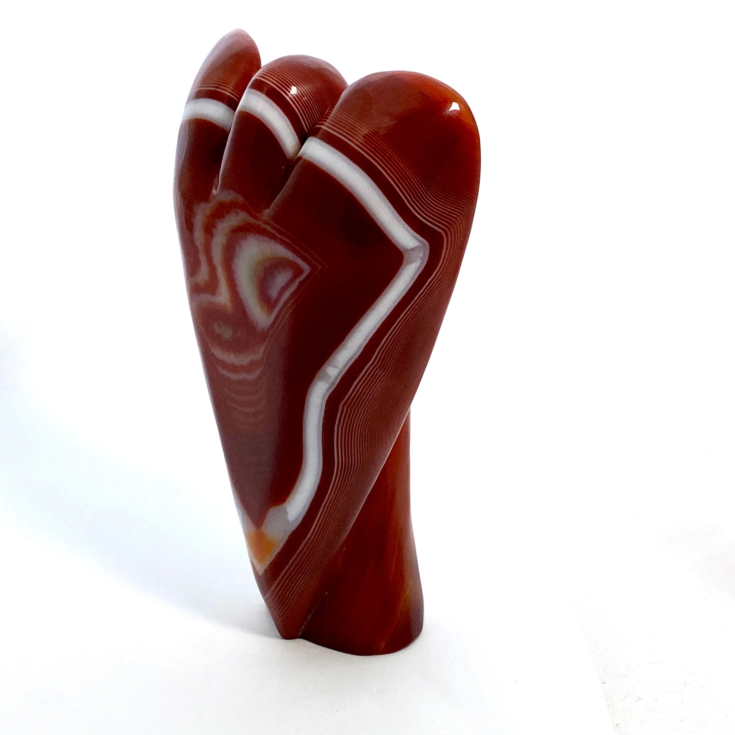 Red Sardonyx Angel RSA 01 Pendant - Genuine Gemstone Jewelry for Women, Elegant Necklace Gift for Birthday & Anniversary - Perfect for Special Occasions & Everyday Wear
