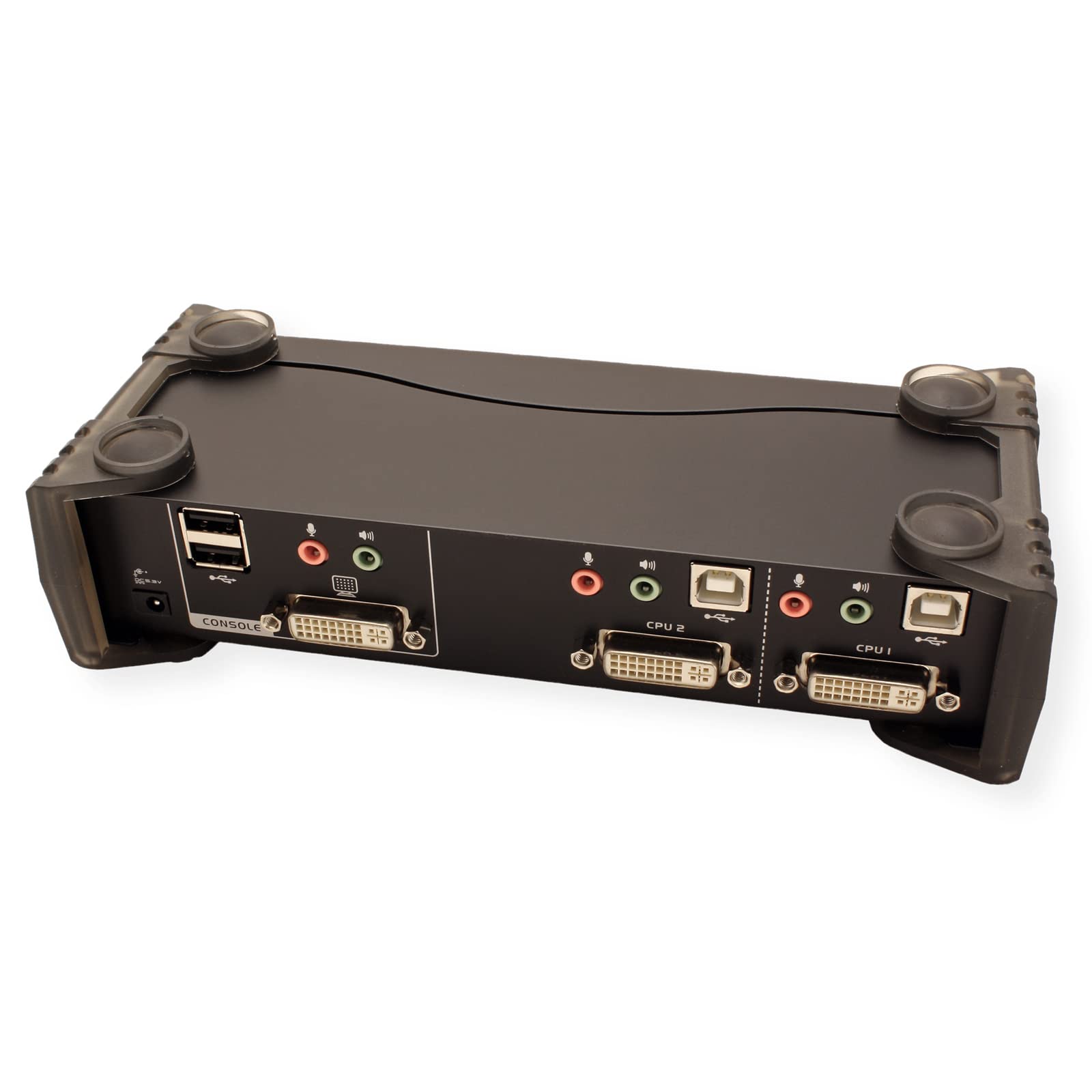 ATEN 2-Port USB KVM Switch with DVI and Audio Support | High-Performance KVM Switch for Dual Computer Control | Perfect for Home Office, Gaming, and IT Workstations