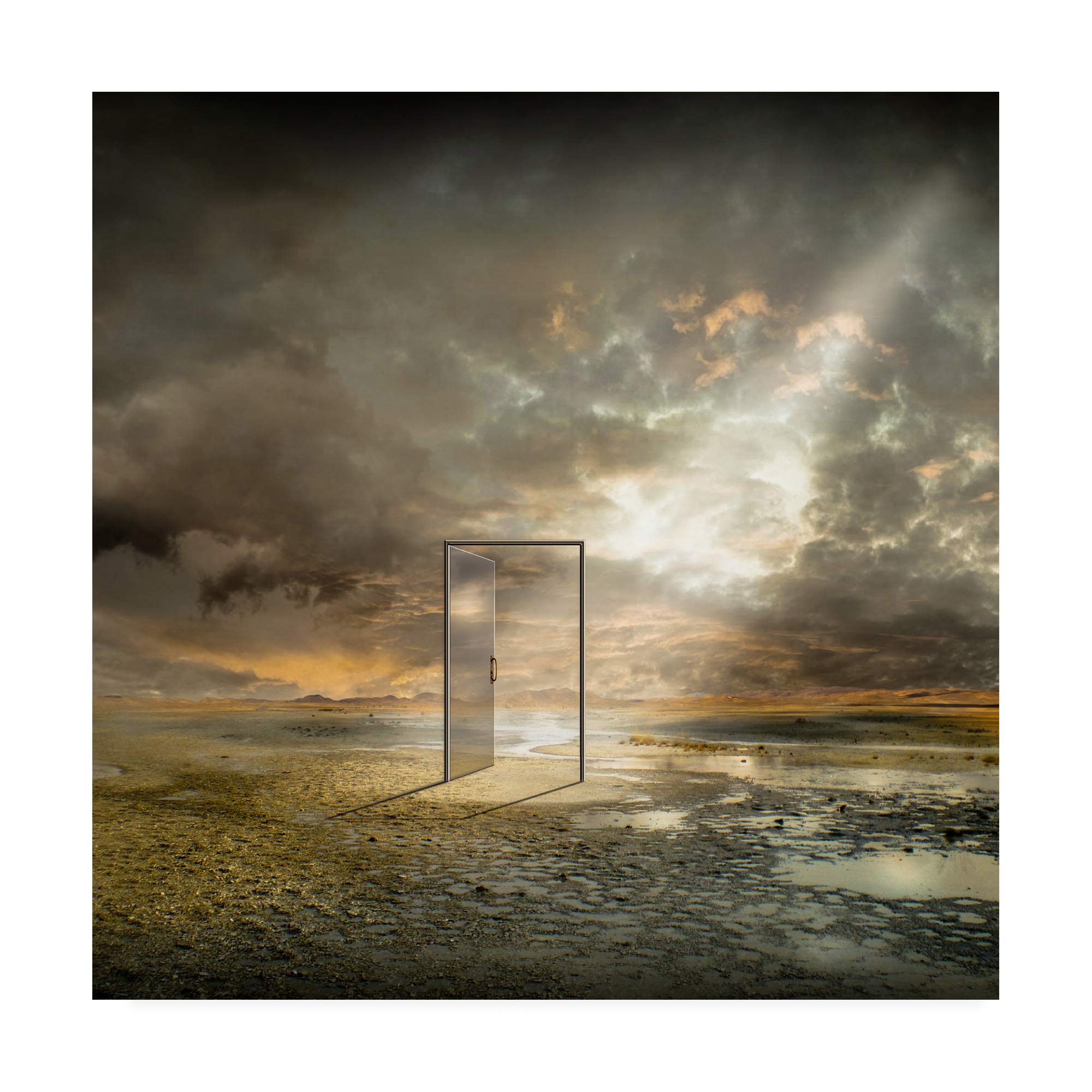 Trademark Fine Art 18x18 Canvas Print - Behind The Reality Door by Franziskus Pfleghart | Modern Wall Decor for Living Room, Bedroom & Office