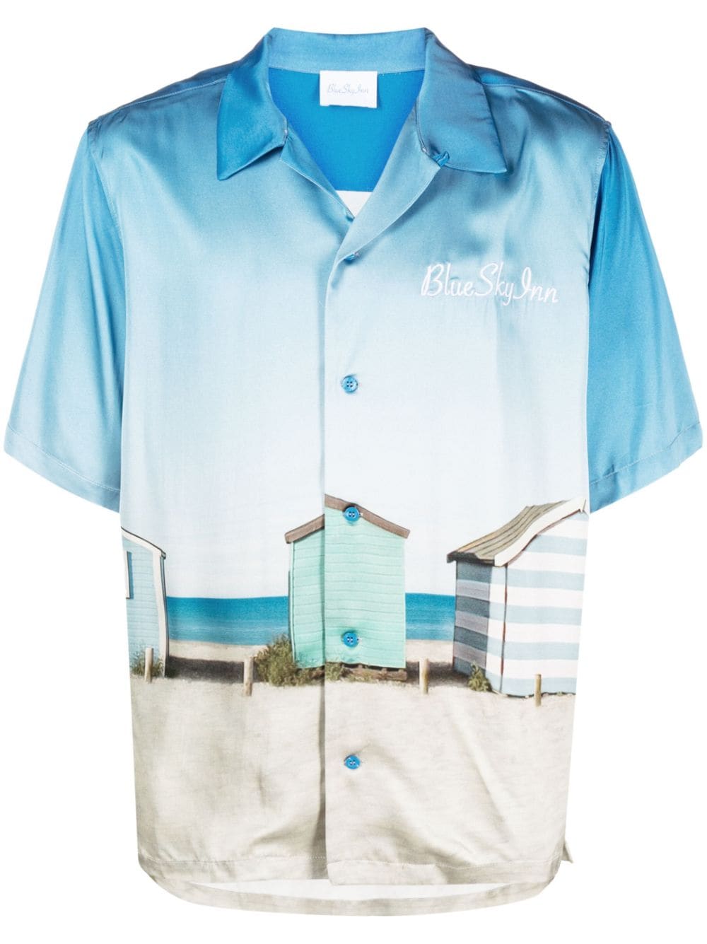 BLUE SKY INN Clear Blue Shirts for Men - Casual Comfort Wear for Everyday Outings & Travel