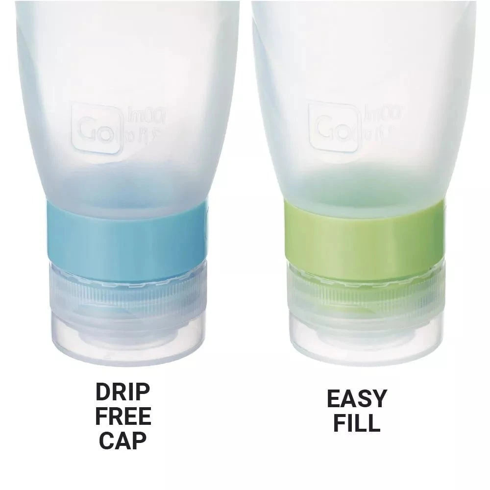 Go Travel Squeezy Bottles - Leak-Proof Portable Water Bottles for Gym, Hiking & Travel | BPA-Free Collapsible Sports Bottle for Outdoor Activities