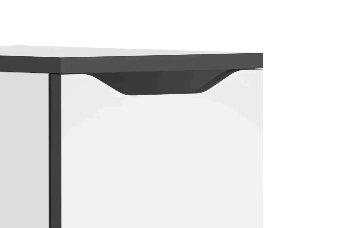 White Melamine Locker - Single Door School/Office Storage Cabinet - Durable & Space-Saving for Classrooms, Gyms, and Workplaces