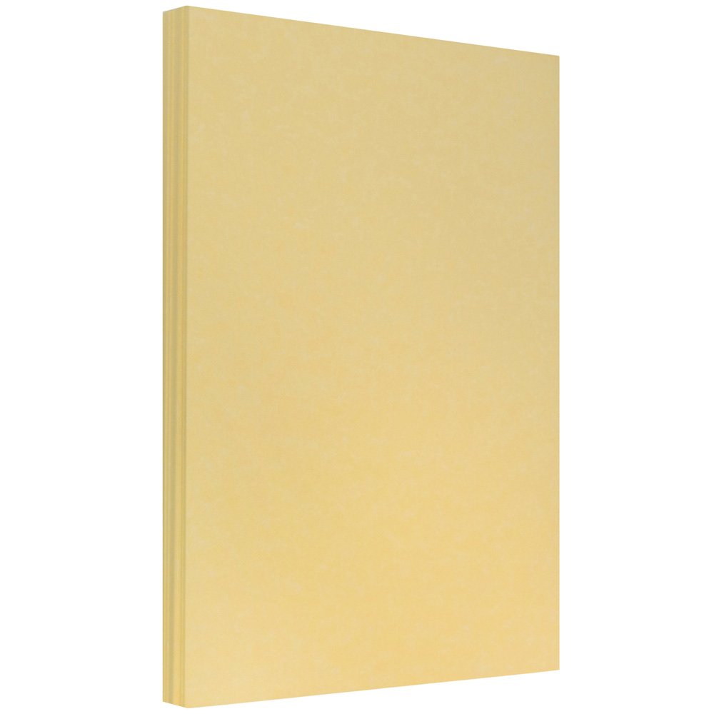 JAM PAPER Legal Parchment Paper 24lb (90 gsm) - 8.5 x 14 Inches - Antique Gold Recycled - 500 Sheets per Ream - Perfect for Legal Documents, Certificates & Vintage Style Invitations