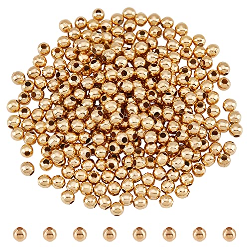 300 Pcs-Golden-4mm(hole: 1.6mm)