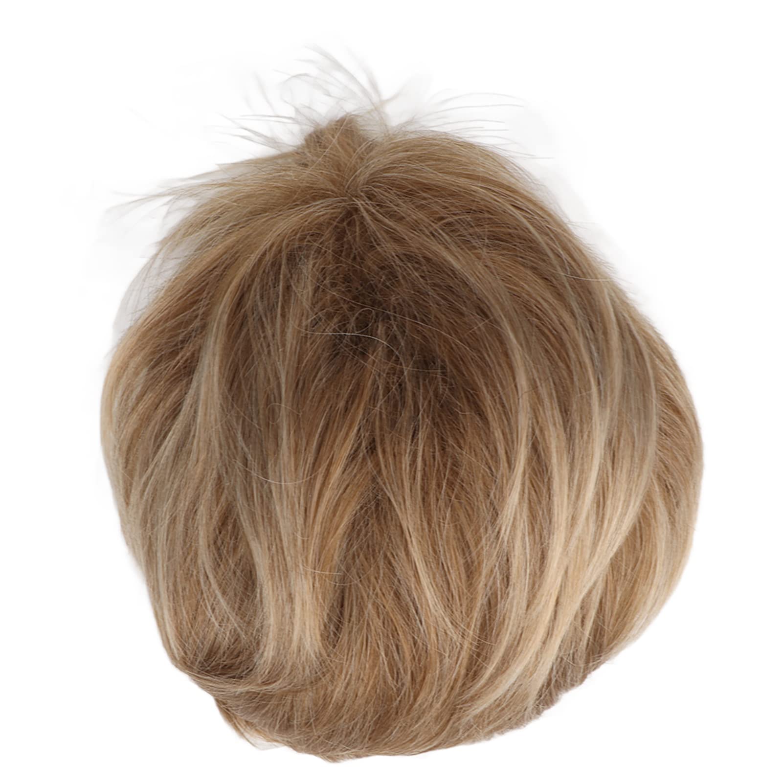 Blonde Human Hair Pixie Cut Wigs - Short Golden Synthetic Hair Wigs for Women | Perfect for Cosplay, Costume Parties & Everyday Fashion