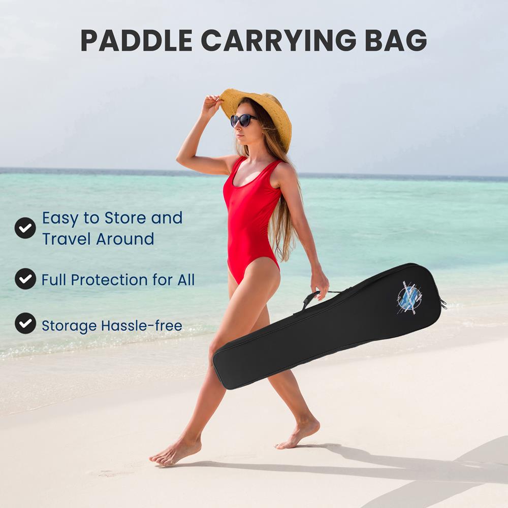 3 Shaft SUP Paddle - Lightweight Carbon Fiber Stand Up Paddle Board Paddle for Surfing, Kayaking & Water Sports - Adjustable & Durable for All Skill Levels