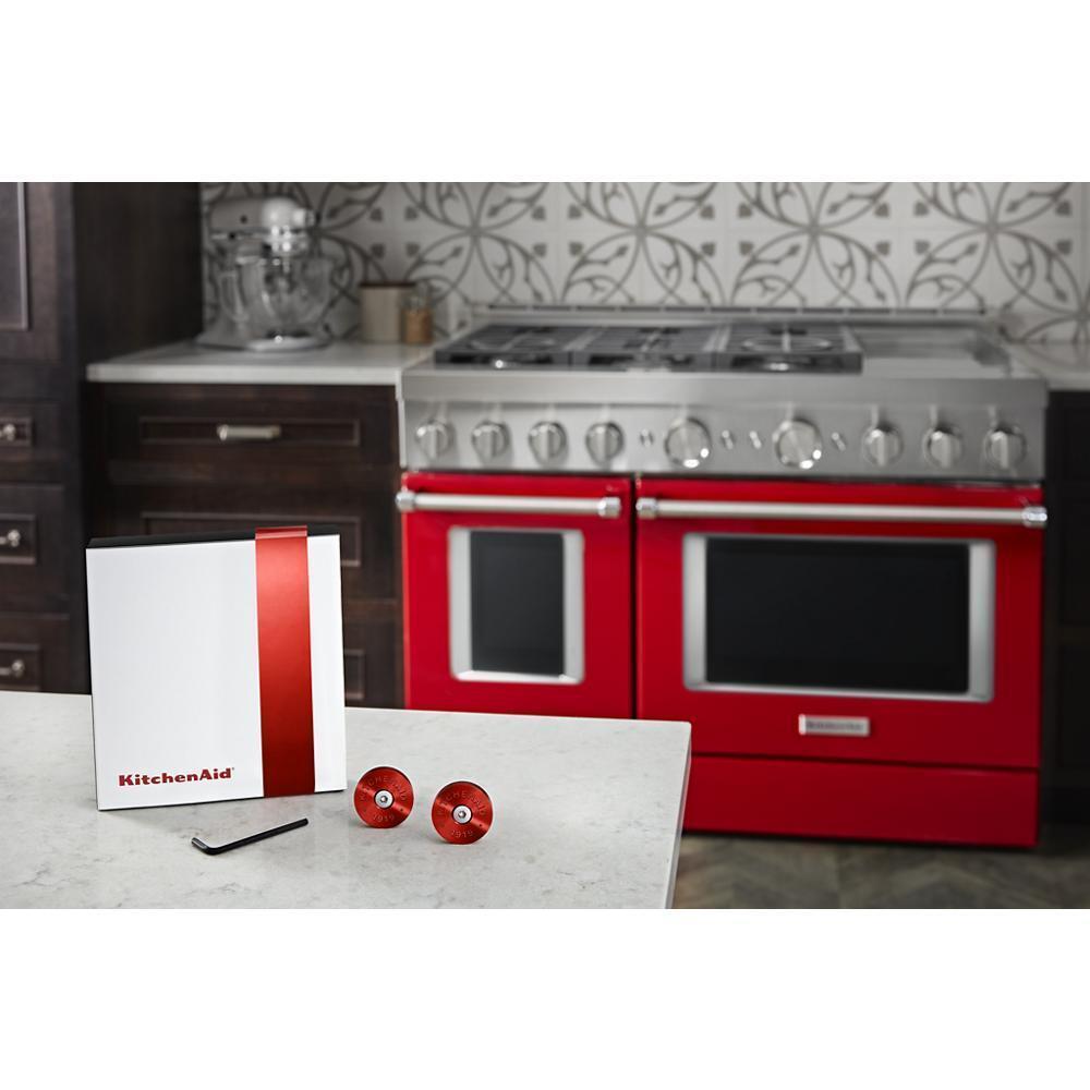 Amana W11368841RE KitchenAid Commercial Style Range Handle Medallion Kit - Replacement Part for Stove & Oven Repair - Perfect for Home Kitchen & Restaurant Use