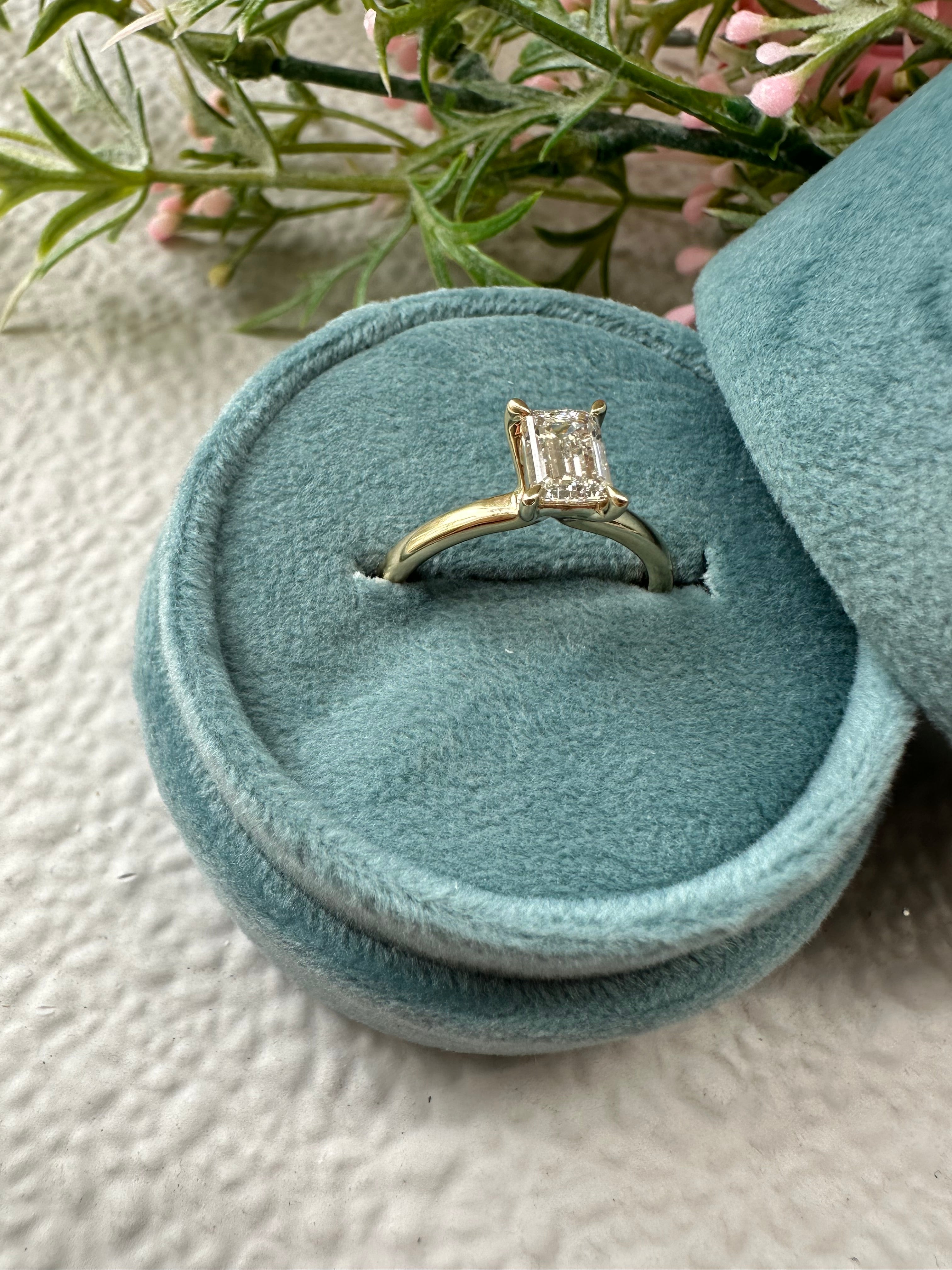 DIANA Engagement Ring for Women - 14K White Gold Diamond Wedding Band - Perfect for Proposals, Anniversaries & Bridal Jewelry Gifts