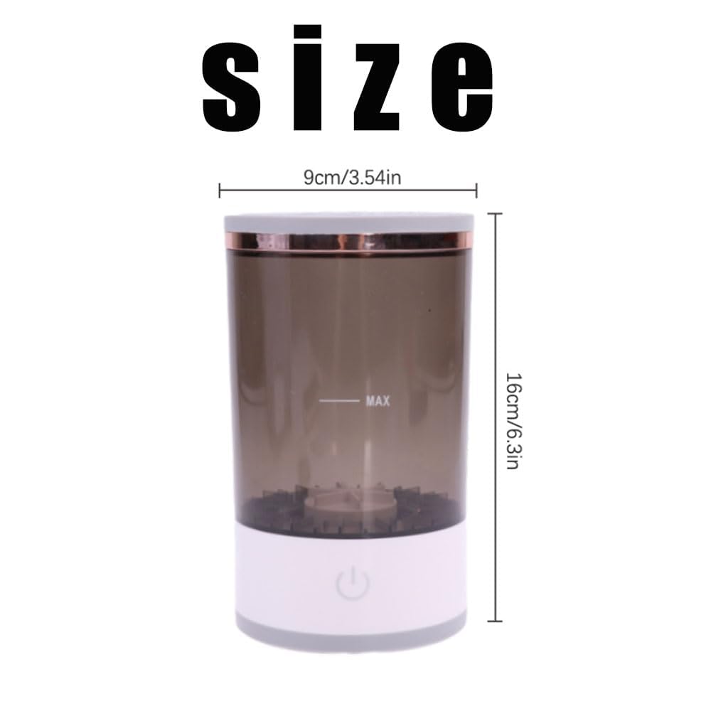 Electric Makeup Brush Cleaner Machine - The Cozy Luna 2025 New Transparent Beauty Cosmetic Brush Cleaner for All Size Brushes (1Pcs) | Perfect for Home Salon & Professional Makeup Artists