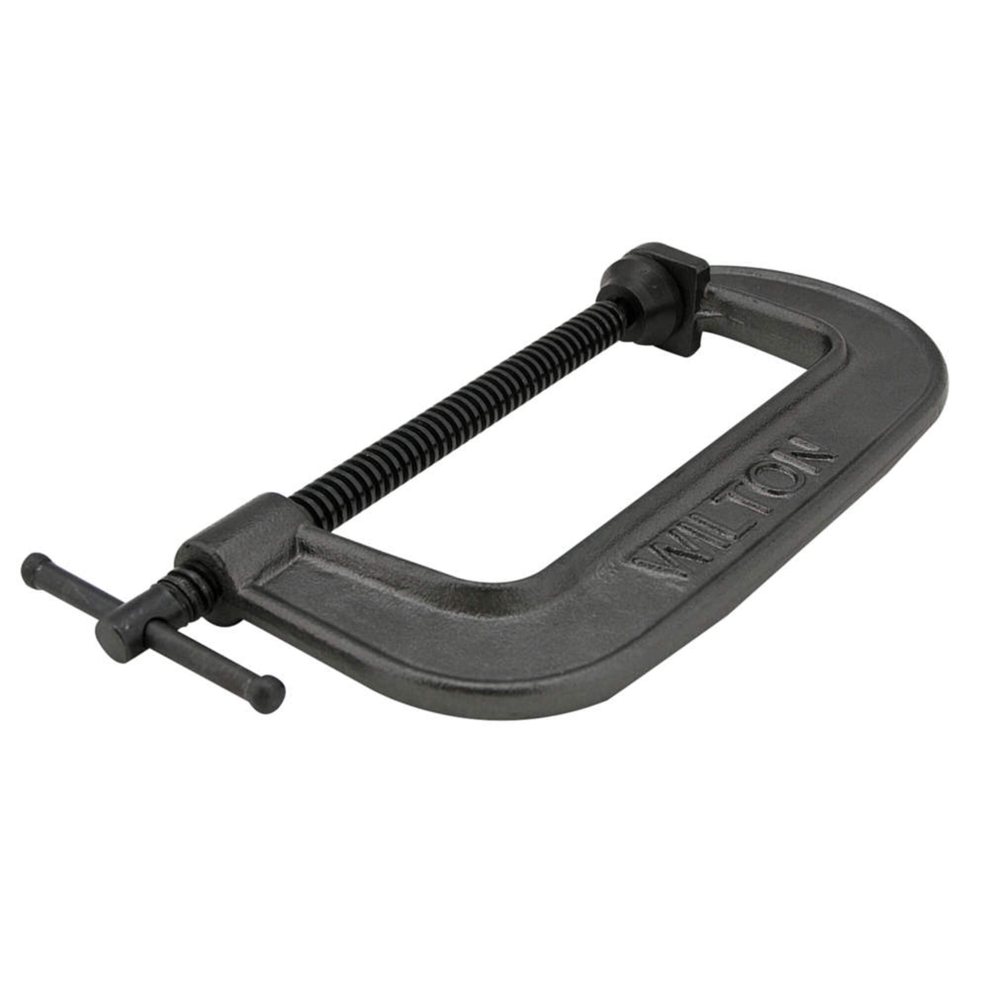 Heavy Duty 4-Inch C-Clamp with 2150 lb Capacity - Black - Ideal for Woodworking, Metalworking, and DIY Projects