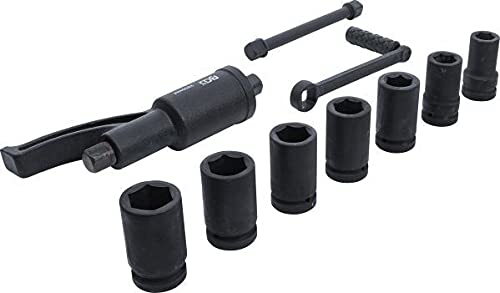 BGS 1230 Torque Multiplier Set - 1-Inch Drive, 10-Piece Kit (Black/Blue) for Automotive Repair, Heavy Machinery & Industrial Maintenance
