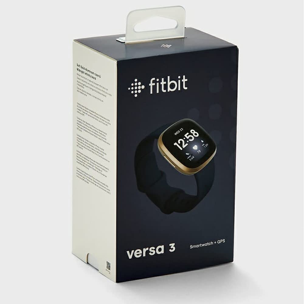 Fitbit Versa 3 Smart Watch with Alexa Built-in, Heart Rate Monitor, GPS & Sleep Tracking - Perfect for Fitness Enthusiasts & Active Lifestyles