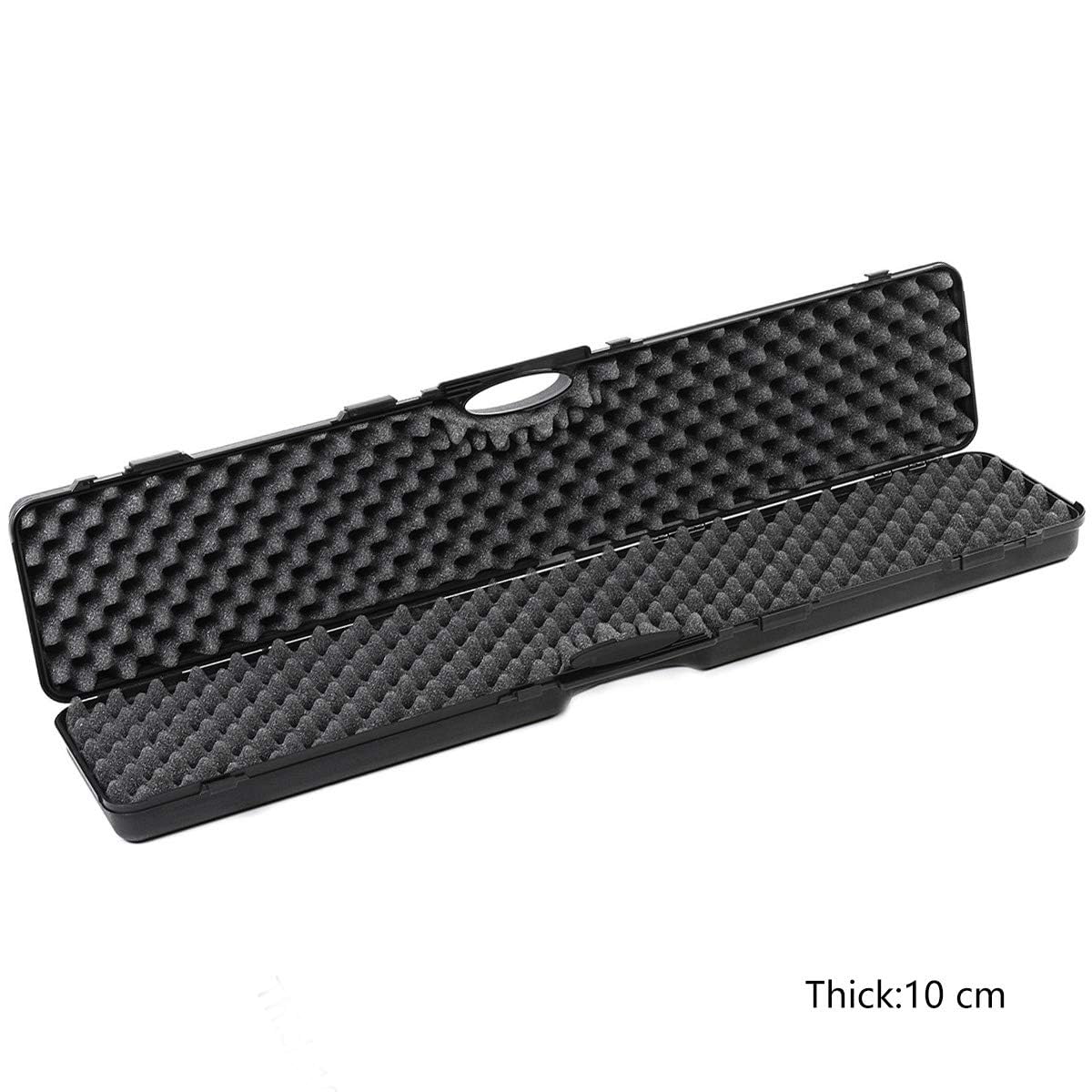 Precision Hard Locking Rifle Case with Ultra Protective Convoluted Foam - Heavy Duty Gun Storage for AR-15, Shotguns & Firearms | Waterproof & Shockproof Design for Hunting, Shooting Range & Travel Protection