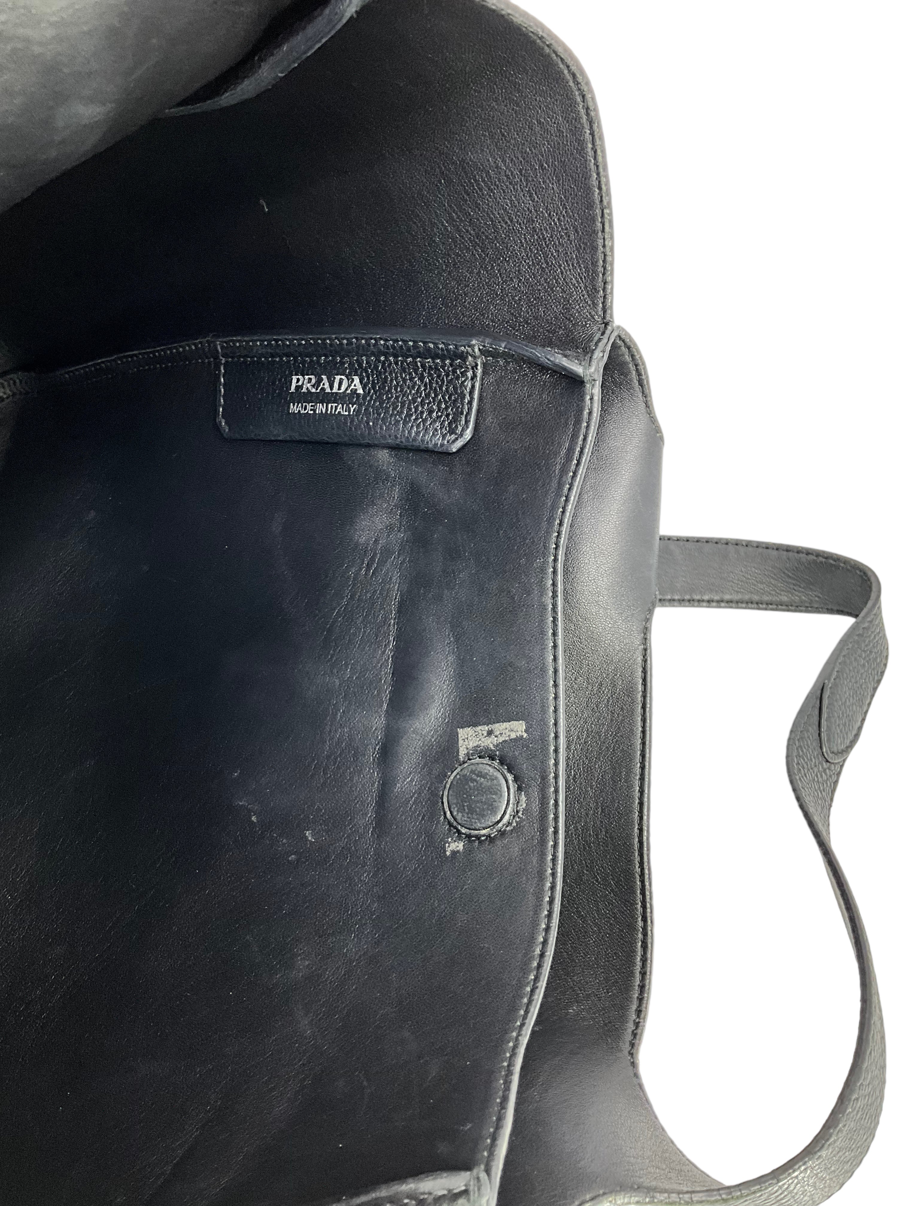 PRADA Vitello Daino Soft Medium Dynamique Tote Bag - Luxury Leather Handbag for Women | Perfect for Work, Travel & Everyday Use