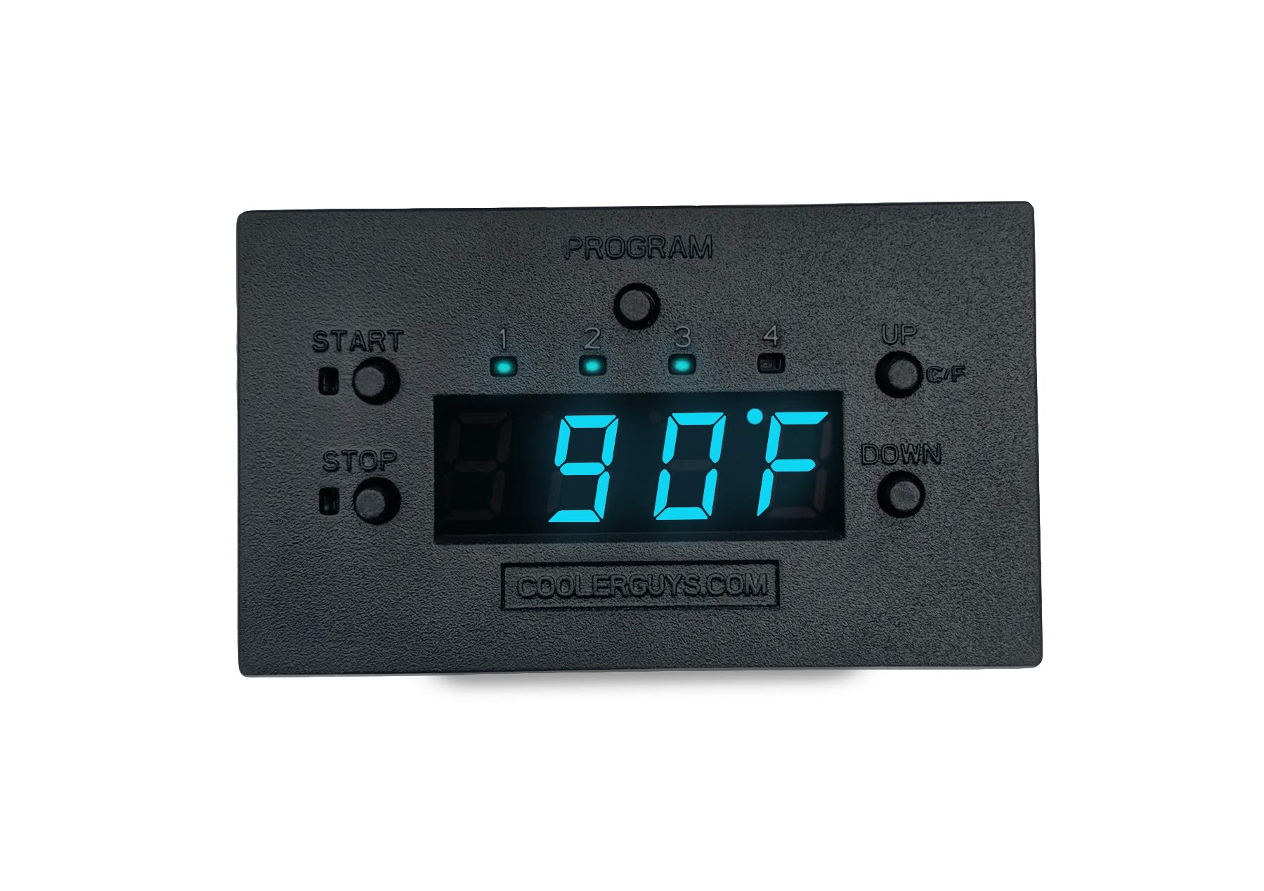Coolerguys Programmable Fan Thermostat Controller with Staggered Interval Settings - Smart Temperature Control for Home, Office & Server Rooms