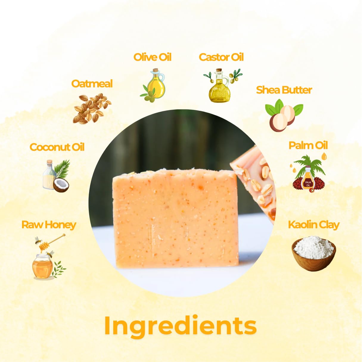**Soothe Body Soap - Gentle Oatmeal & Honey Bar Soap for Sensitive & Eczema-Prone Skin, Natural Moisturizing Hand Soap with Luxurious Lather | Ideal for Dry Skin Care, Bath & Shower**