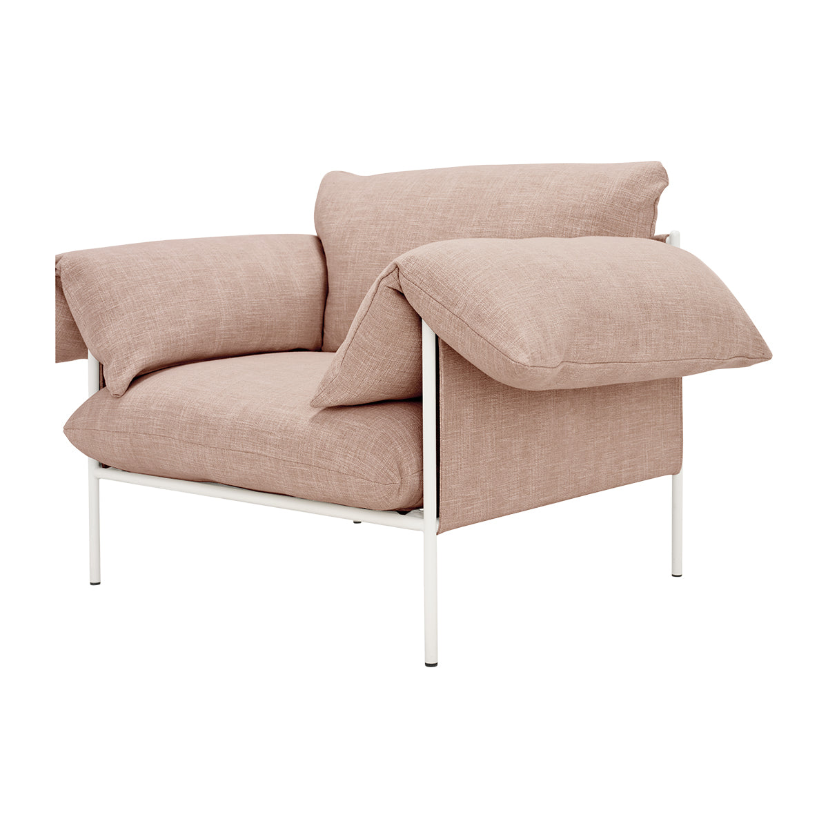 Byron Alva Armchair - Modern Accent Chair for Living Room, Bedroom & Office - Comfortable Upholstered Lounge Chair with Wooden Legs