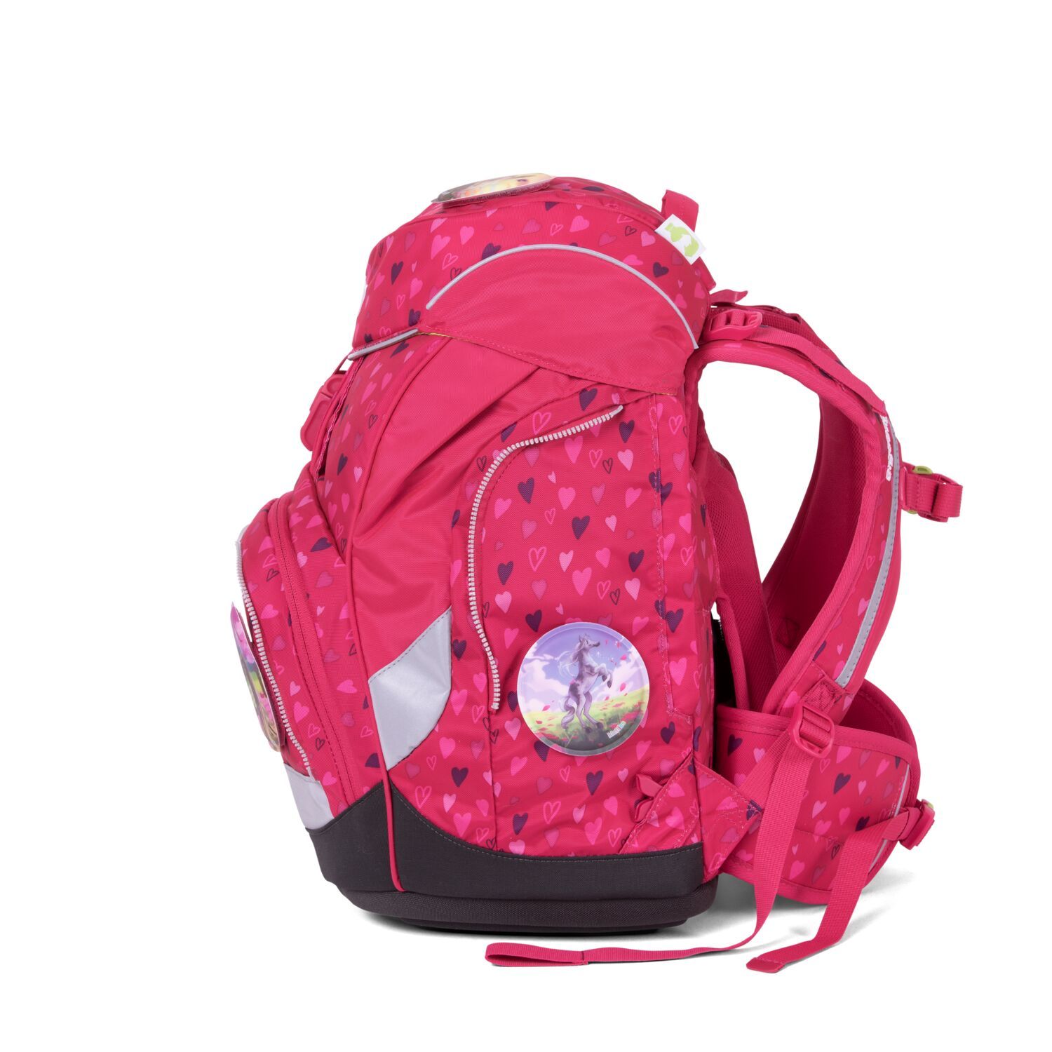 Ergobag School Backpack Set - 6 Piece Kids Backpack with Horse & Shoe Bear Design for Boys & Girls | Durable Lightweight Bookbag for Elementary Students, Daycare, Travel & Outdoor Activities