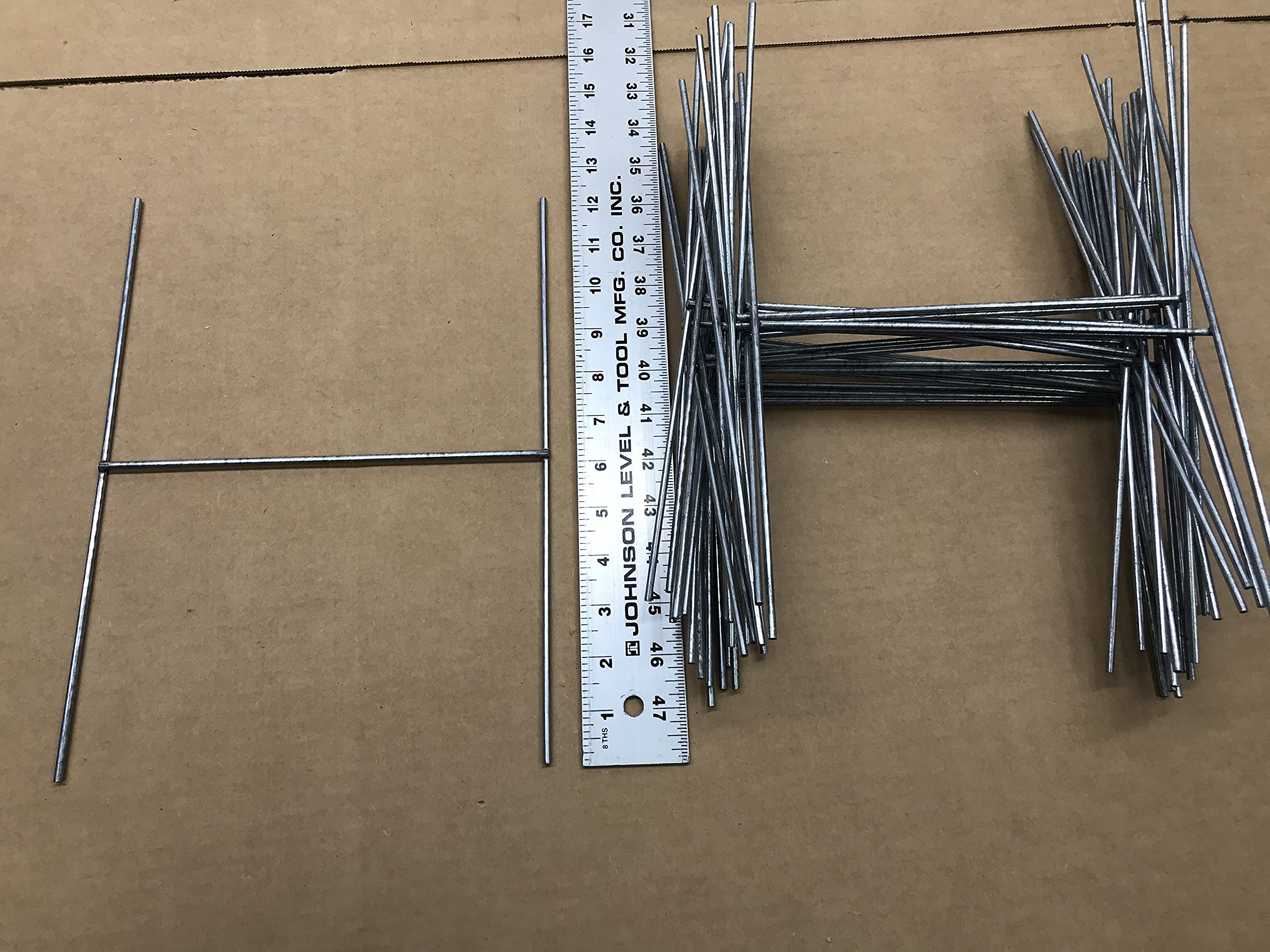 200 Pack 12x9 Inch Galvanized Metal Yard Sign Stakes - 9 Gauge Wire Stakes for 4mm/5mm Corrugated Sign Boards | Durable Outdoor Advertising, Political Campaigns, Real Estate Signs | Same Day Shipping (Pkg200Stake12'')