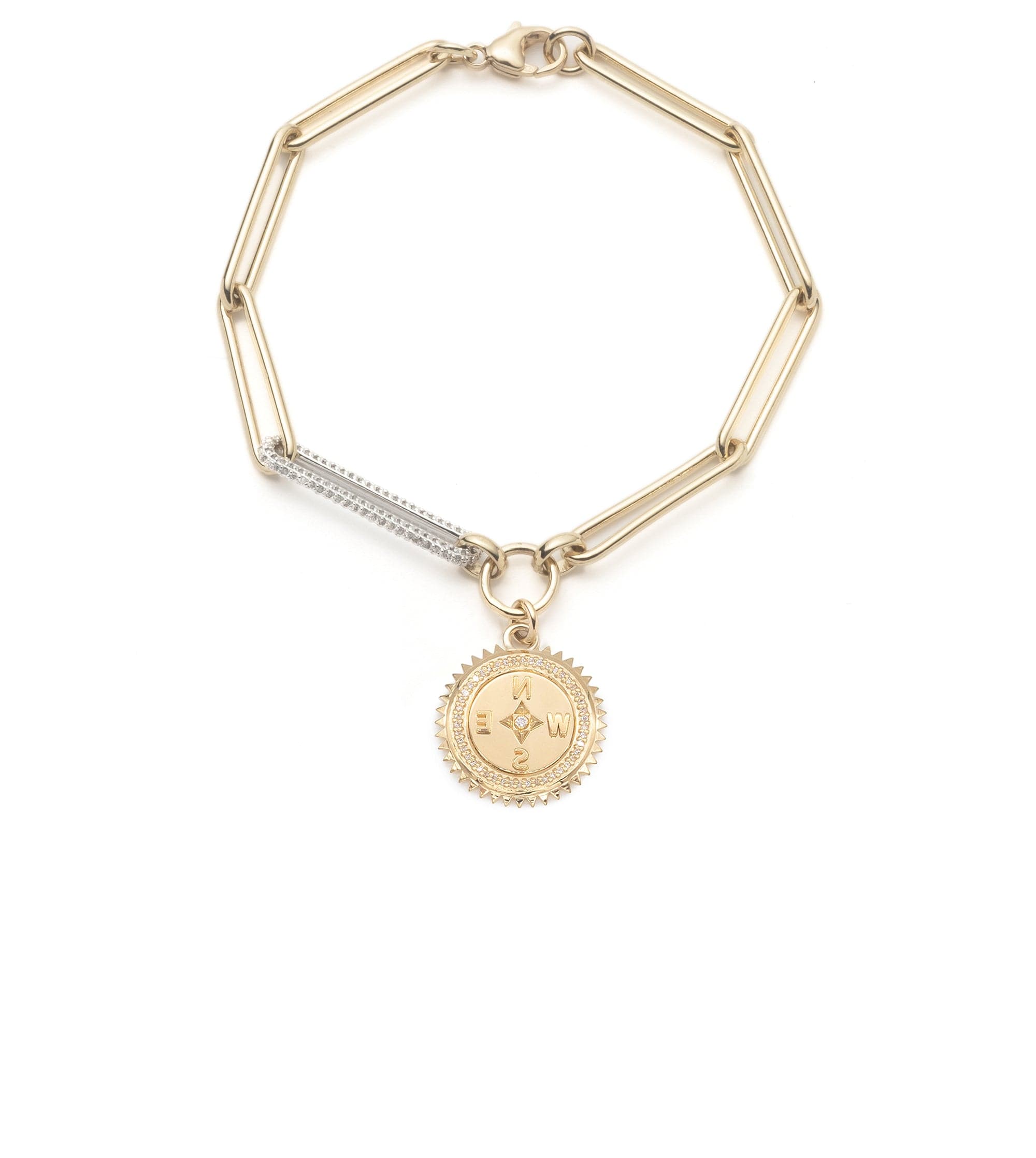 Internal Compass Extended Clip Chain Bracelet - Adjustable Fashion Jewelry for Women | Perfect for Daily Wear, Office & Special Occasions