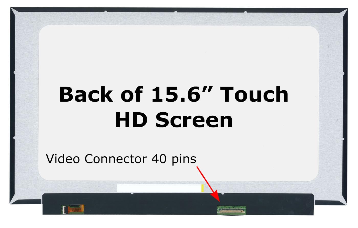 BOE NT156WHM-T04 V8.0 LCD Screen Replacement - HD 40pin Touch Display with Tools & Tape | Compatible with Laptops, Tablets & Digital Signage | Easy DIY Installation for Home, Office & School Use