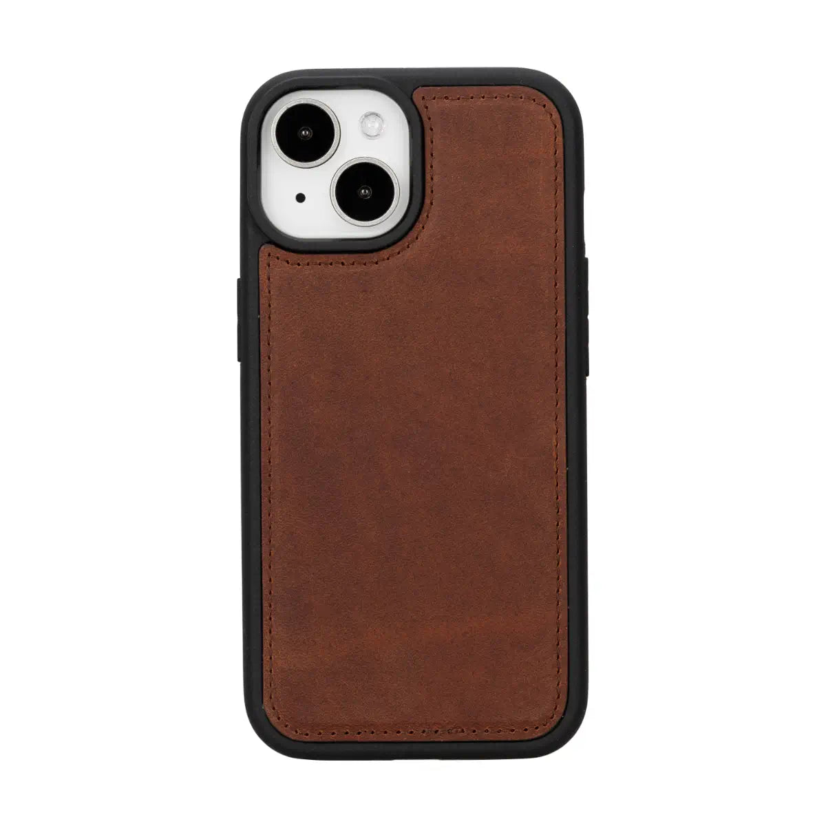 Vintage Brown Distressed Leather Wallet Case for iPhone 15 - Slim Protective Cover with Card Slots | Perfect for Everyday Use, Travel & Business (iPhone 15/15 Pro)