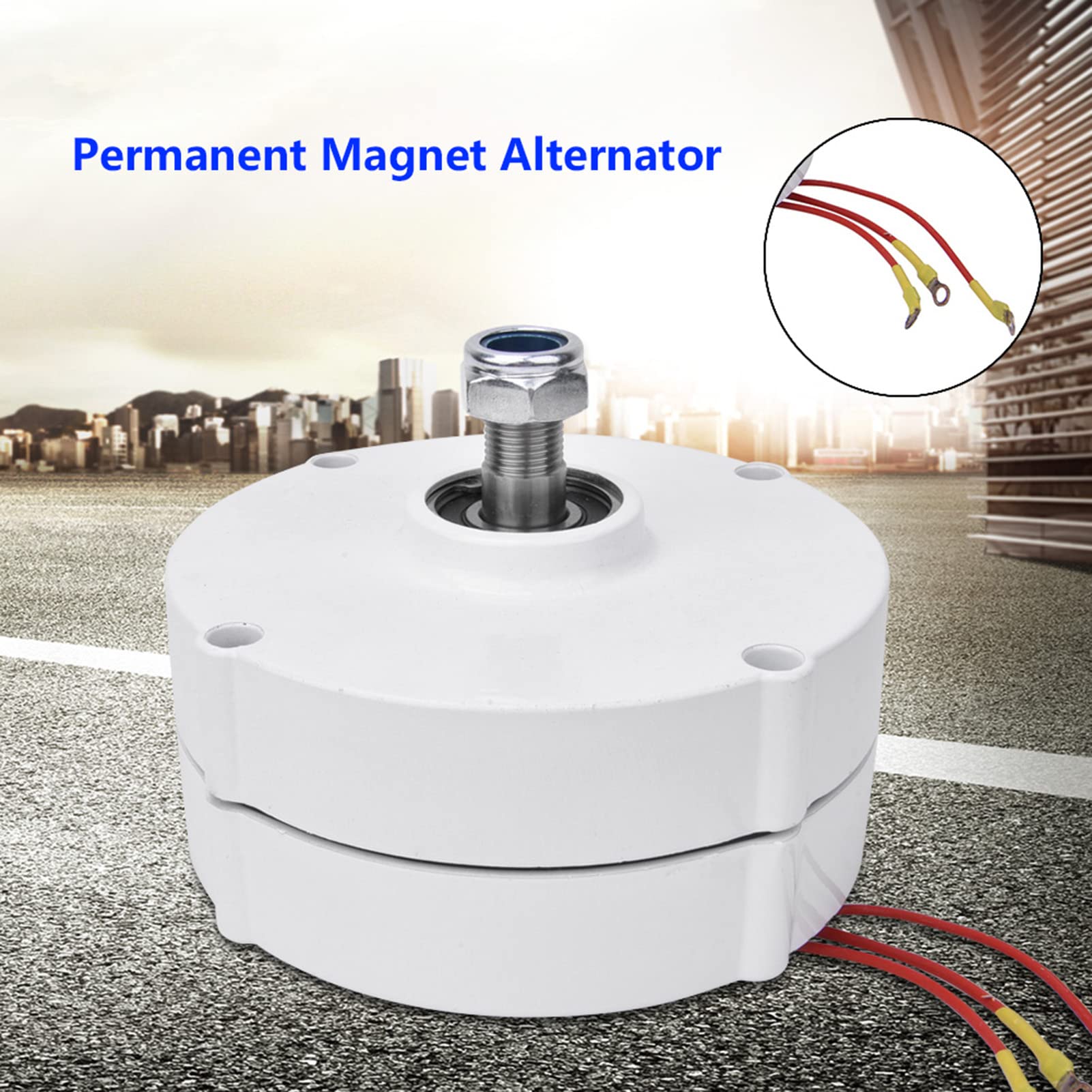 Focket 100W 12V DC Permanent Magnet Wind Turbine Generator - 3-Phase Synchronous Motor, 750 RPM, Brushed, -40℃ to 80℃ for Home, RV, Boat & Off-Grid Power Supply