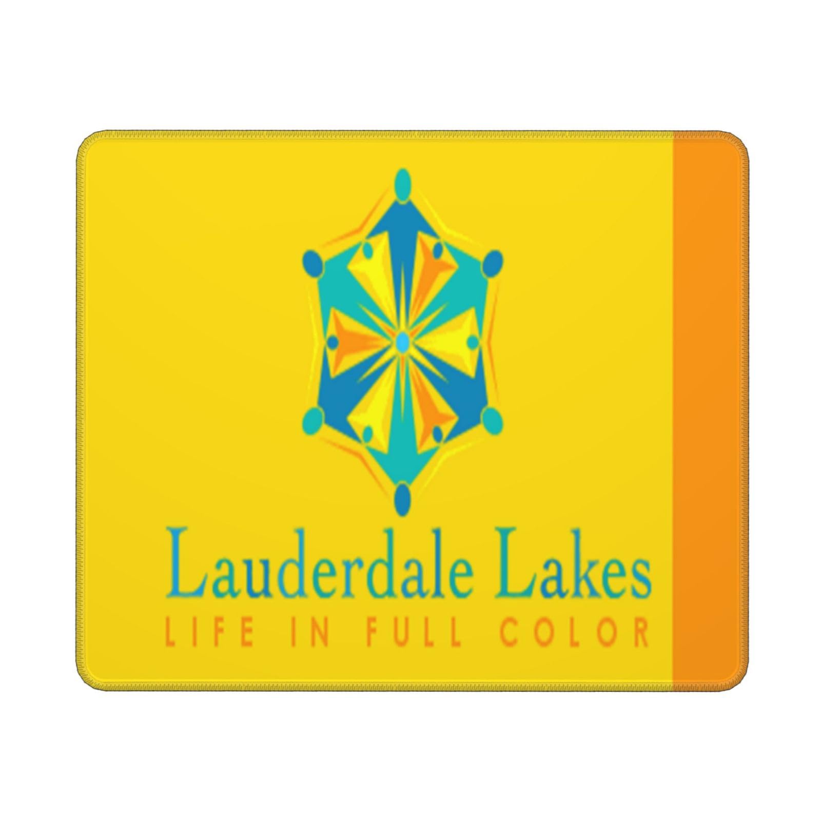 Lauderdale Lakes Florida Flag Mouse Pad - Waterproof Non-Slip Rubber Desk Mat for Office & Gaming (10x12 Inch) | Perfect for Laptop Workstations & PC Gaming Setups