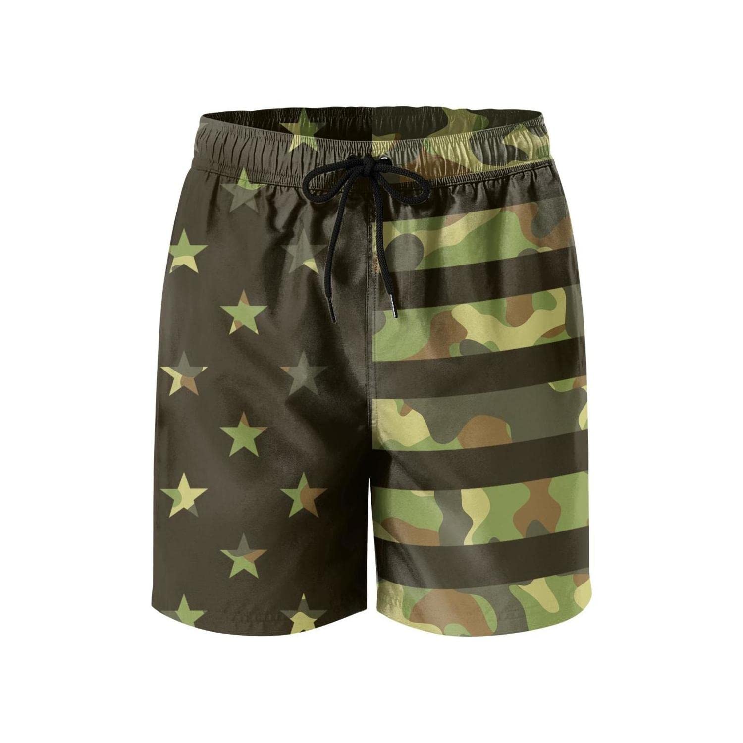**Sotpuebo Men's Quick Dry Swim Trunks - Board Shorts with Pockets & Mesh Lining - Cool Design for Swimming, Beach & Summer Activities**
