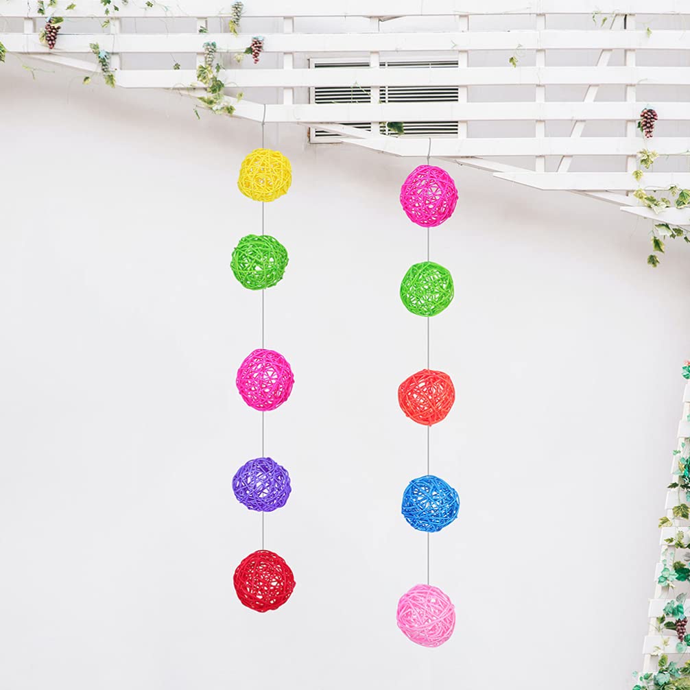 Balacoo 50PCS Natural Grass & Vine Bird Chewing Toys - Safe Parrot, Parakeet, Cockatiel Chew Toys for Small Birds | Perfect for Cage Enrichment & Beak Exercise