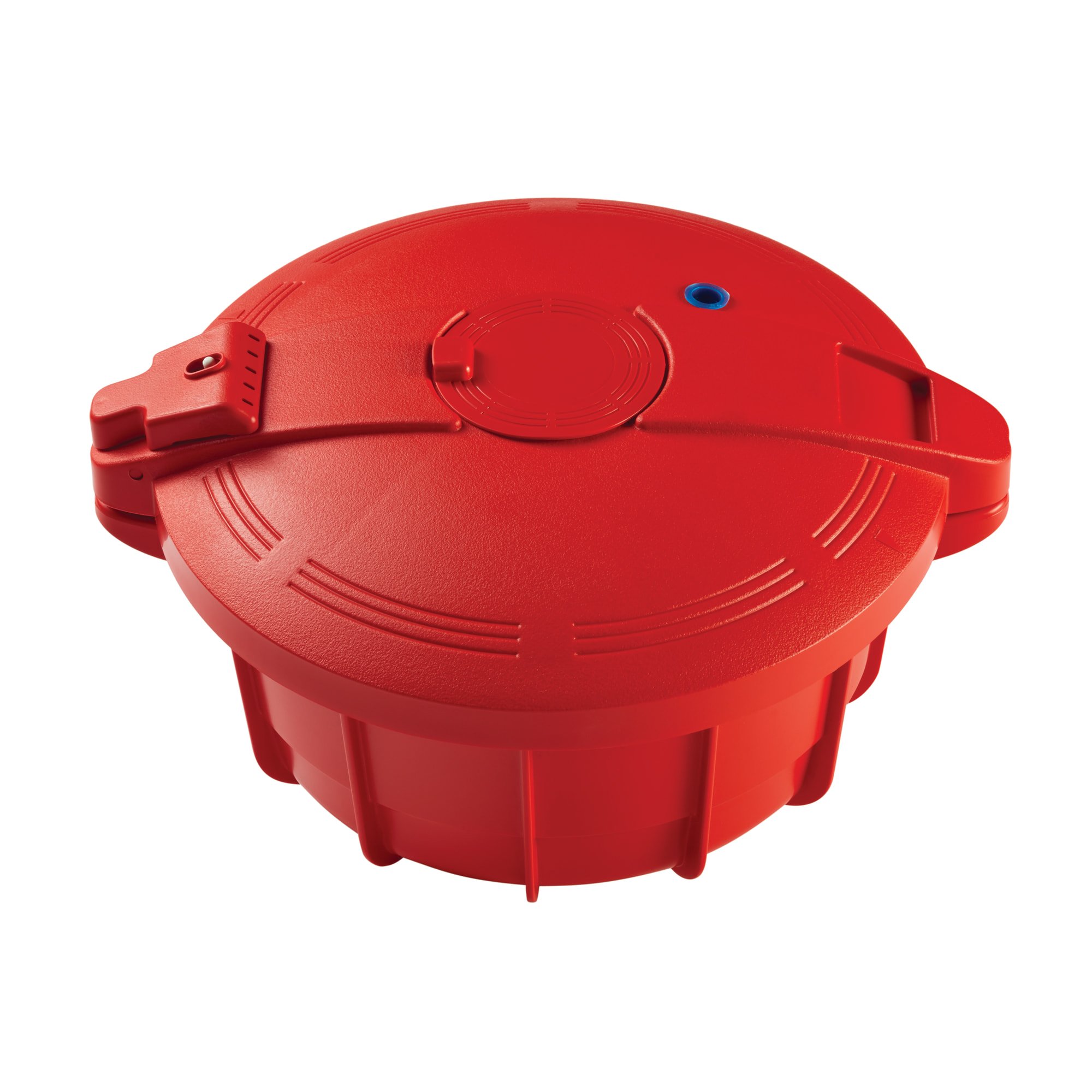 BPA-Free 3.4 Quart Red Microwave Pressure Cooker - Fast & Safe Cooking for Rice, Stews & Vegetables | Microwave-Safe Kitchen Essential