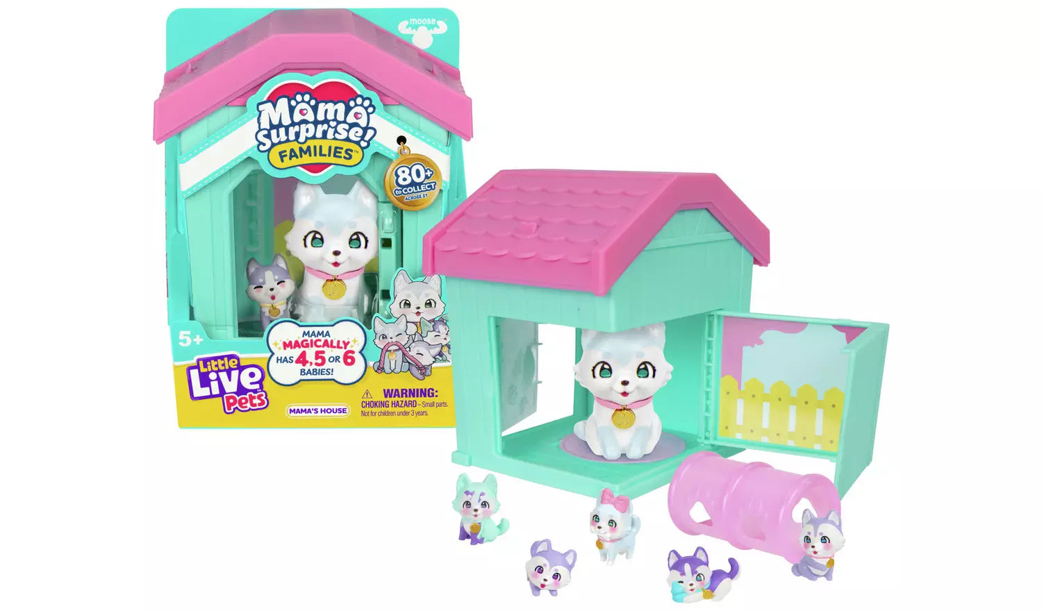 Little Live Pets Mama Surprise Families - Interactive Toy House with Surprise Baby Pets for Kids | Perfect for Pretend Play, Gift Giving & Collectible Fun