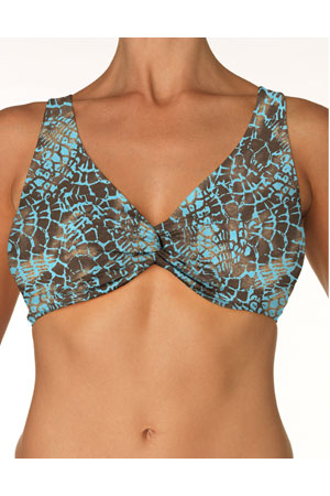 Tiger Reef 57 Underwire Twist Over The Shoulder Bikini Top - Sexy Swimwear for Women, Adjustable Straps & Comfortable Support - Perfect for Beach Vacations, Pool Parties & Summer Getaways