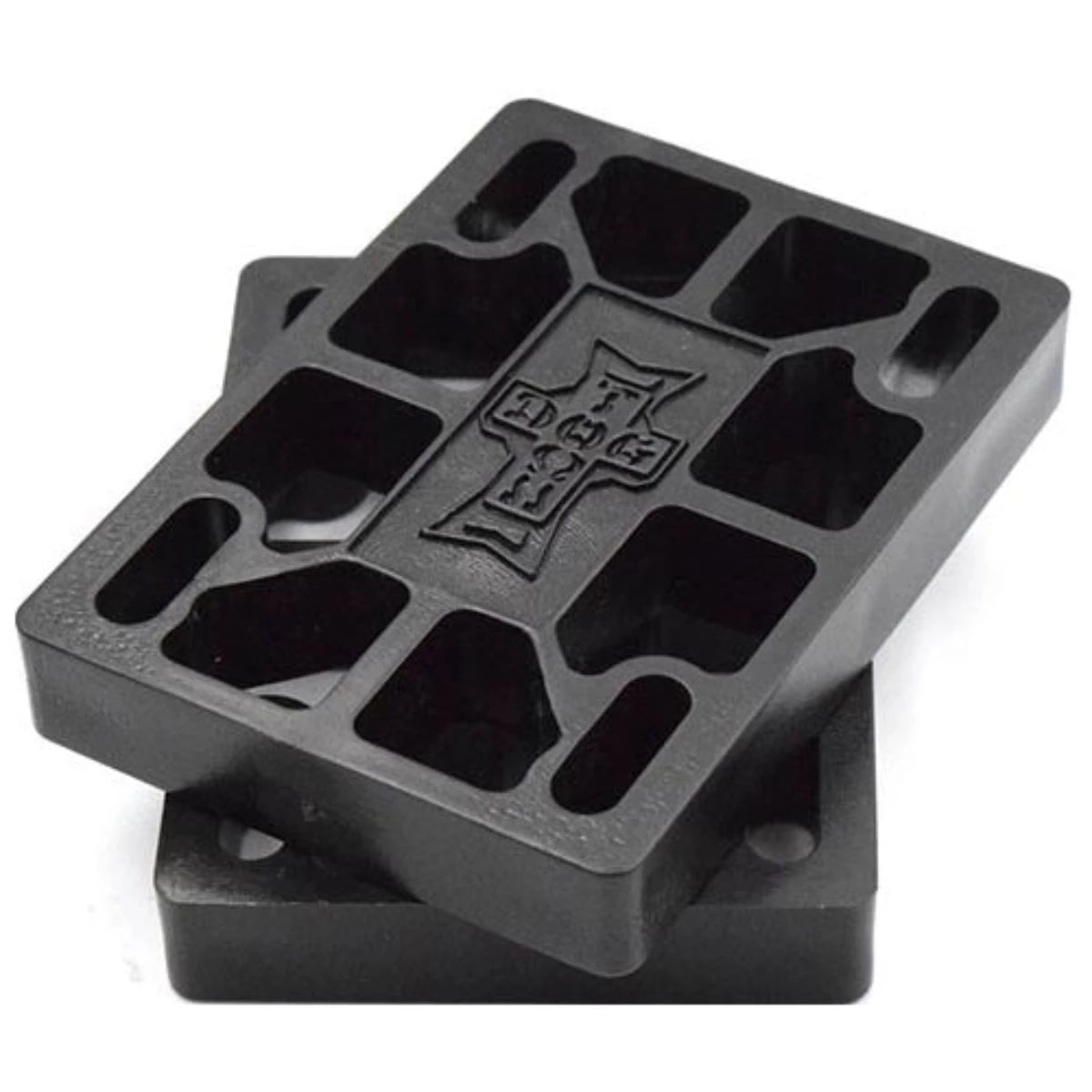 Dogtown 1/4 Inch Skateboard Risers Set - Black - Improve Ride Height & Prevent Wheel Bite for Skateboards & Longboards