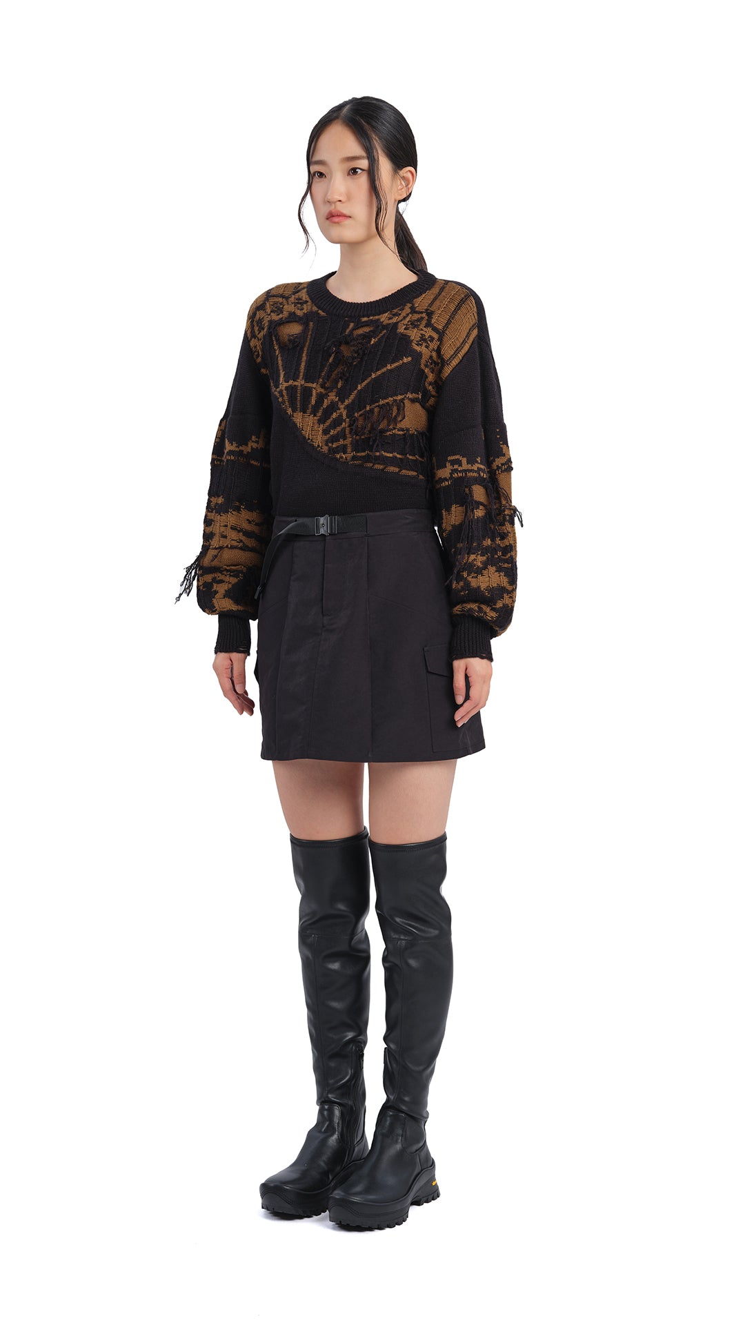 Queen Sisi Knitted Sweater for Women - Soft Winter Pullover with Elegant Cable Stitch - Perfect for Casual Outings, Office Wear & Cozy Home Relaxation