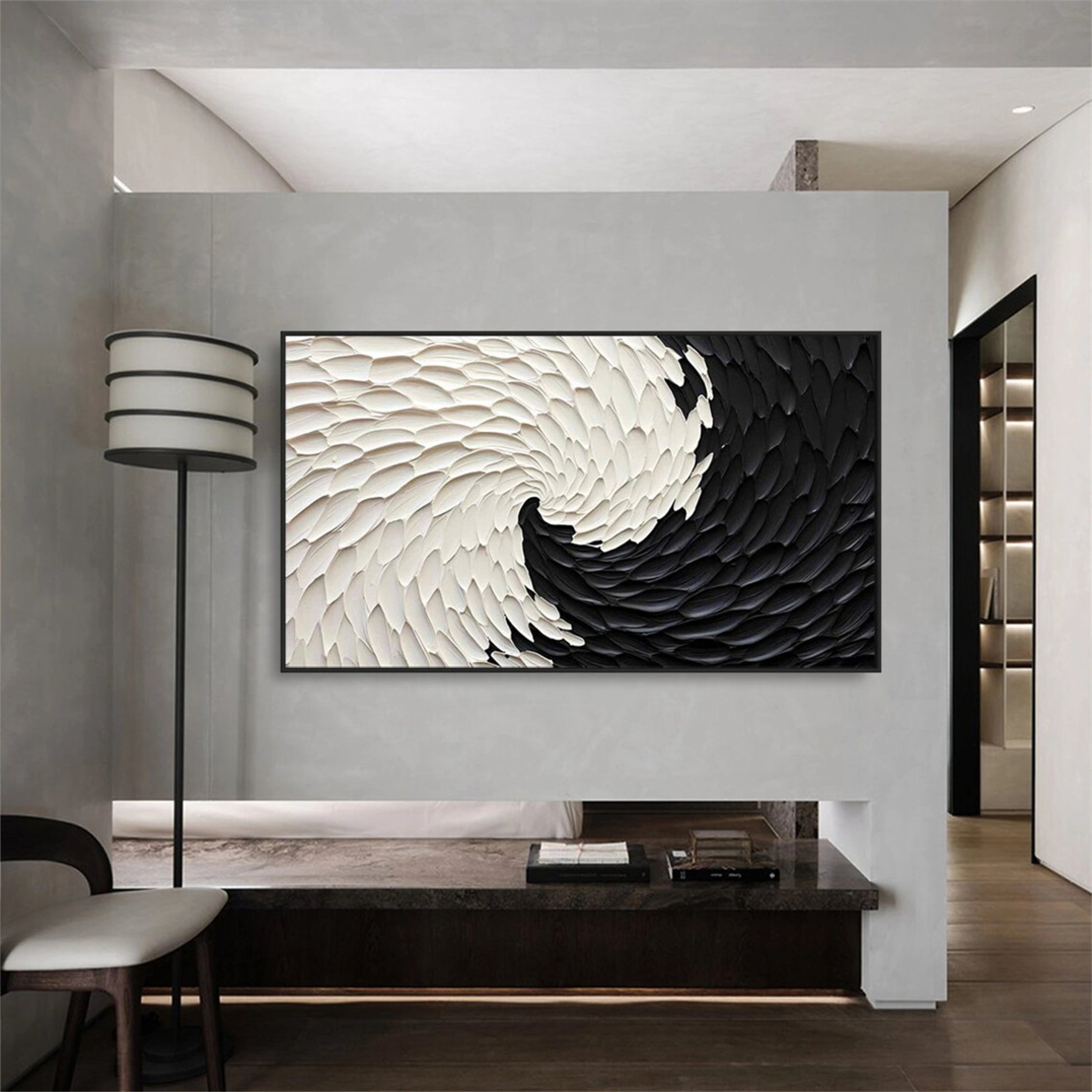 Minimalist Textured Plaster Art Painting - Abstract Wall Decor #MM112 | Perfect for Living Room, Bedroom & Office