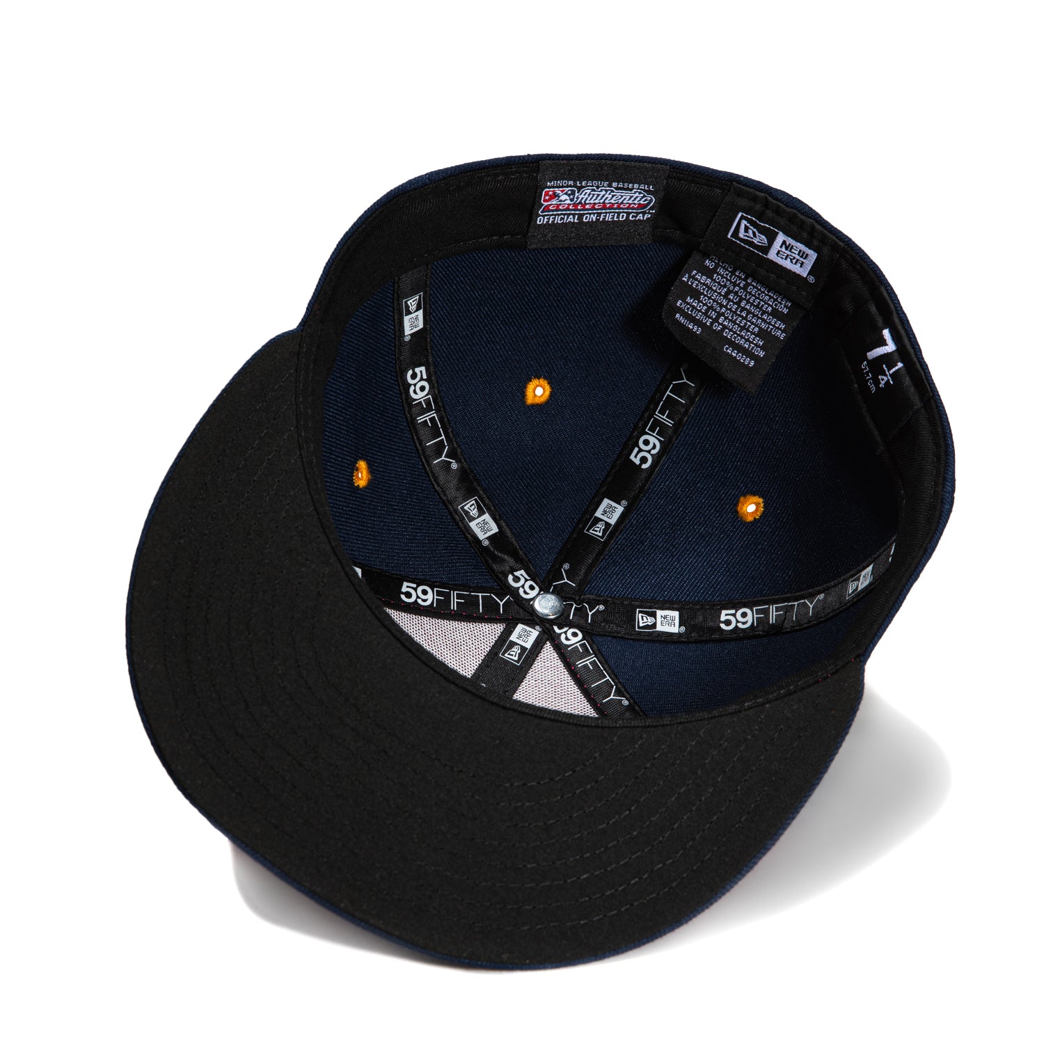 New Era 59Fifty Nashville Brewskis Rail Hat - Gold & Light Navy Baseball Cap for Men - Perfect for Sports Fans, Concerts & Casual Streetwear